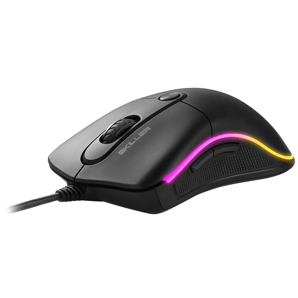 Sharkoon Skiller SGM2 RGB Gaming Maus, optisch 6400 DPI, Ergonomische Form Mehrfarbig - Image 4