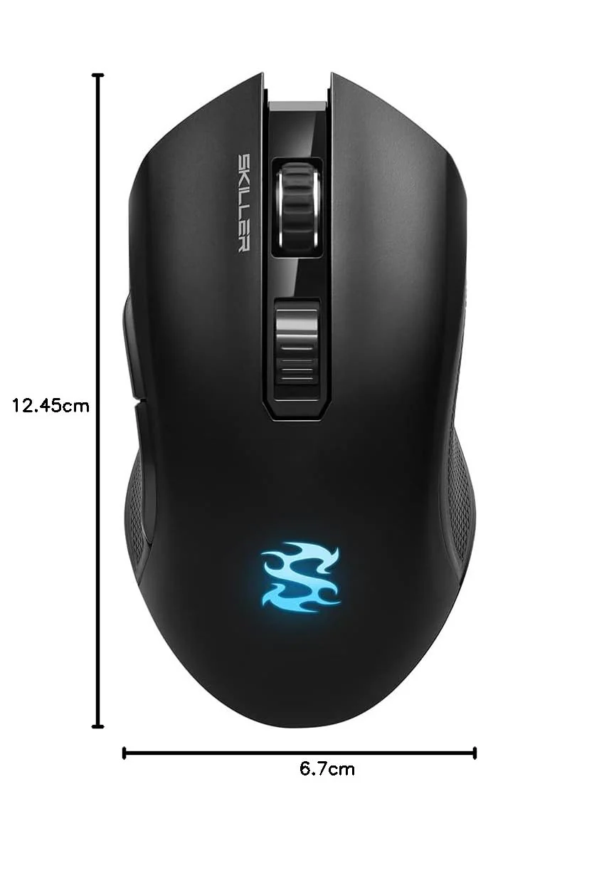 Sharkoon SKILLER SGM3 schwarz, optische Gaming Maus, Dual Mode (Funk oder Kabelgebunden), RGB - Image 5