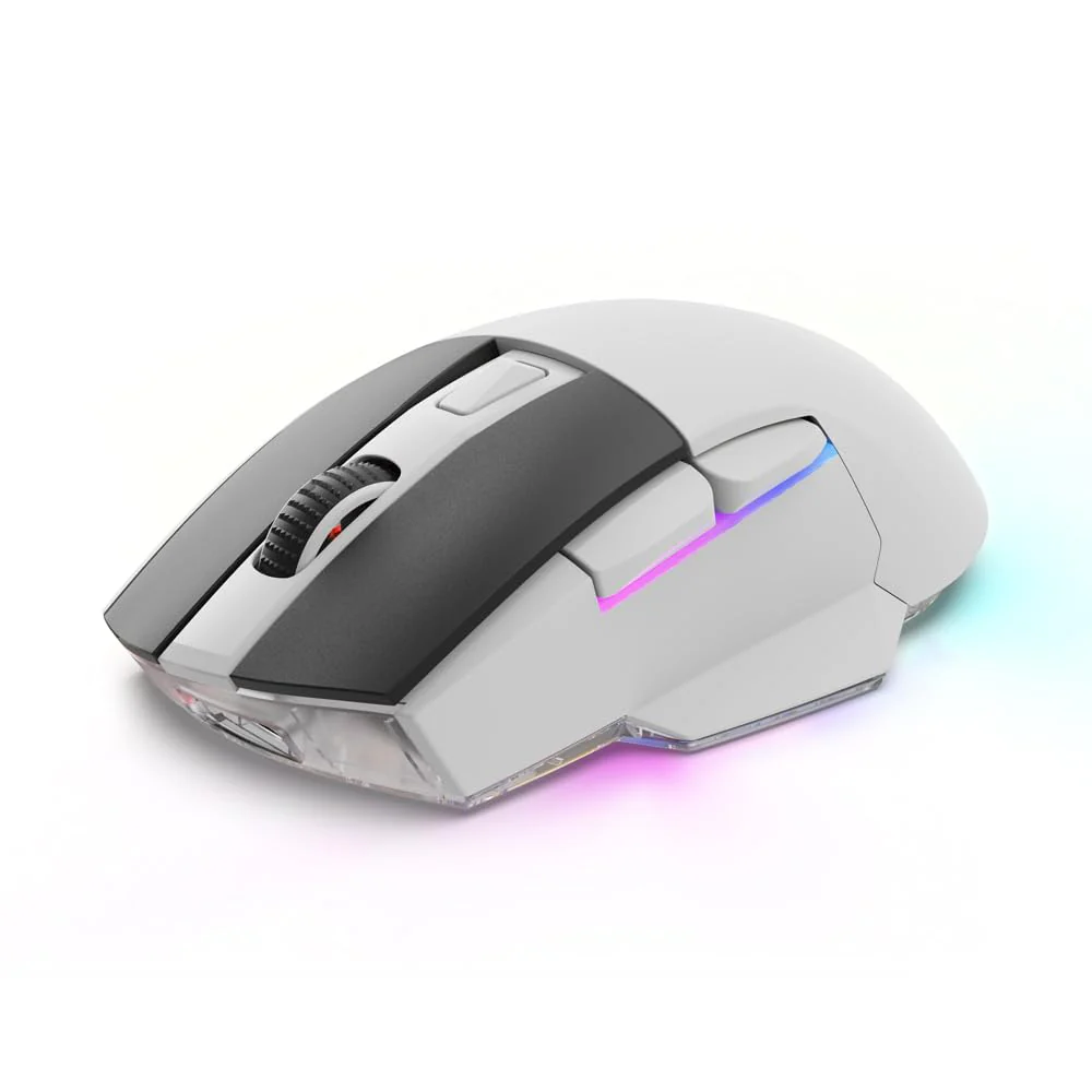 Sharkoon Skiller SGM50W White, Wireless Optical Gaming Maus, RGB, PBT Button - Image 5