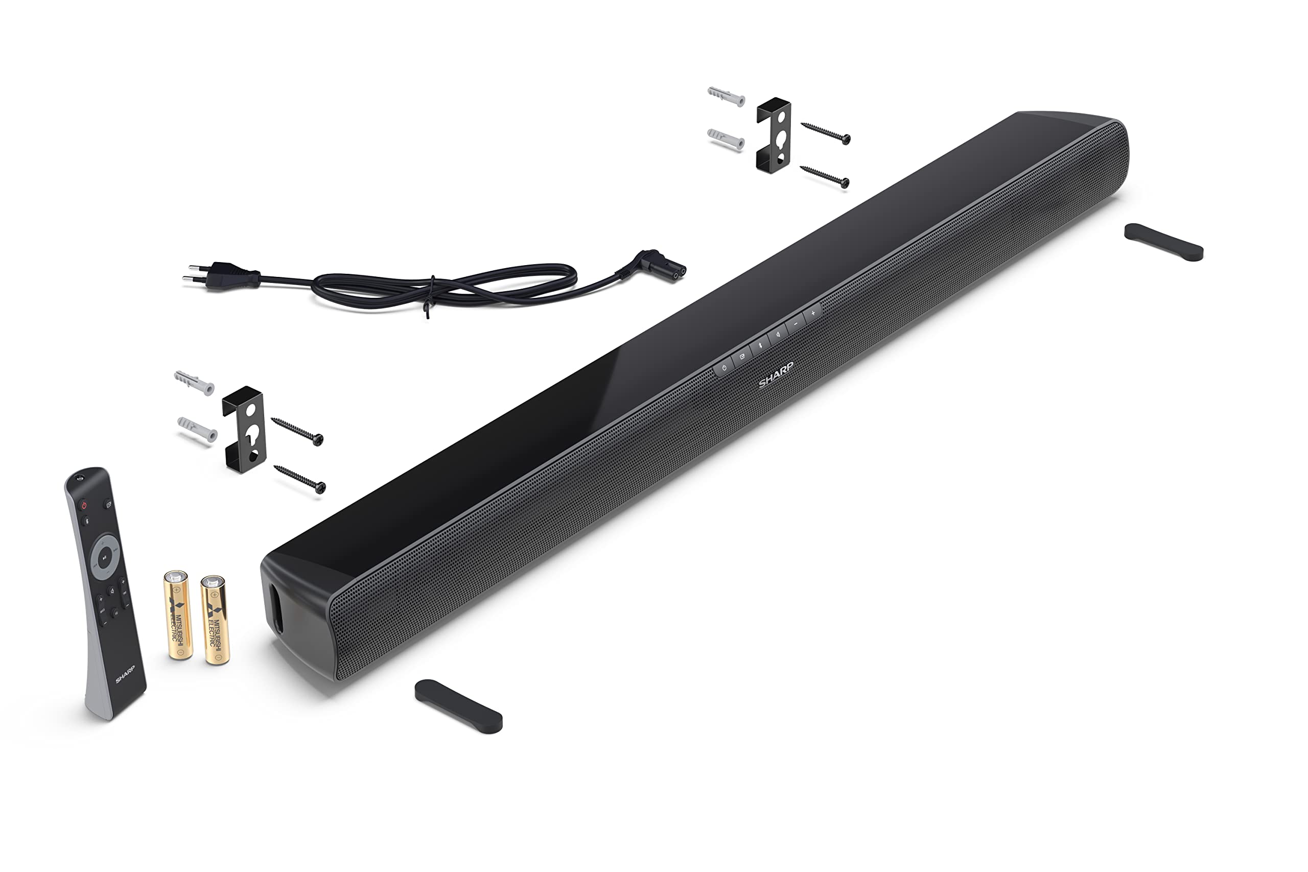 SHARP HTSB100 2.0 Soundbar 75W (USB, Bluetooth, HDMI, Optisch, AUX-In (3,5mm), Breite: 80cm), schwarz - Image 9