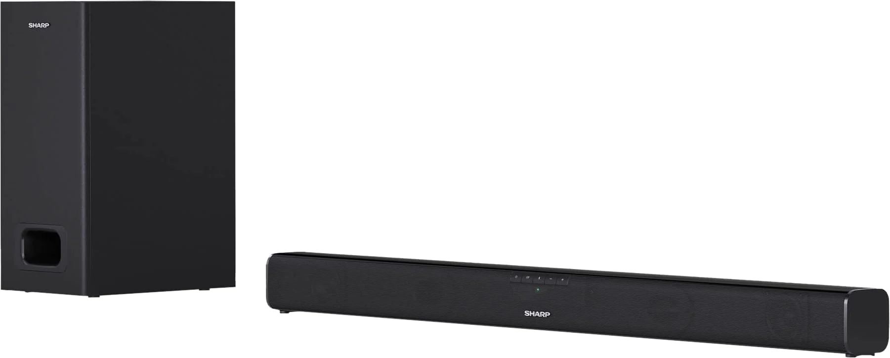 SHARP HTSBW110 2.1 Soundbar 180W (USB, Bluetooh, HDMI, Optisch, AUX-In (3,5mm), Breite: 80cm), Slim-Design, externer Subwoofer, schwarz - Image 2