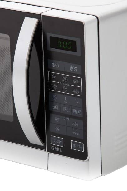 Sharp R642INW 2-in-1 Mikrowelle mit Grill/ 20 L/ 800 W/ 1000 W Quarzgrill/ 8 Automatikprogramme/ Timer/ Kindersicherung/ Energiesparmodus/ Glasdrehteller (25, 5 cm)/ silber - Image 7