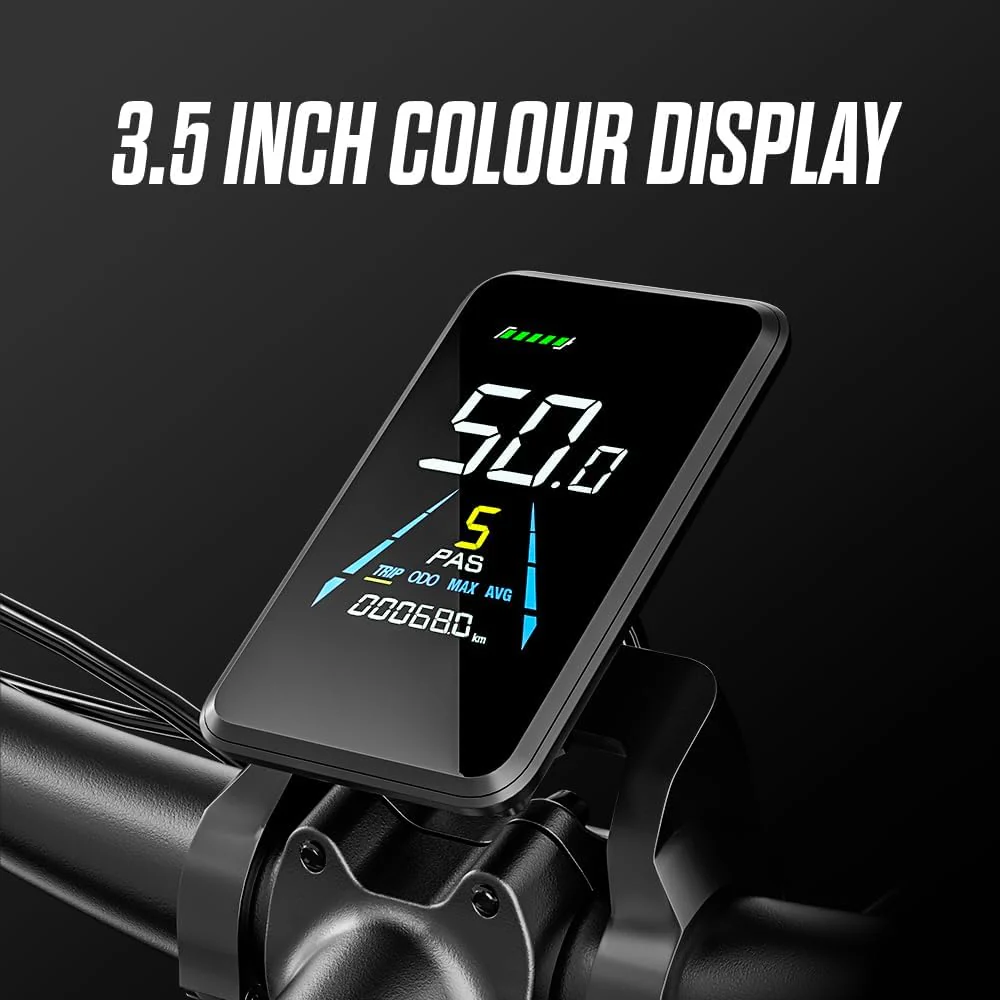 Shengmilo S600 2 * 1OOOW Dual Motor Aluminium Rahmen E-Bike, Drehmoment 80N.M×2,26Zoll,3.0 Fat Tire Elektrofahrrad, 840WH Akku mit abnehmbarem Li-Ion Akku und 7 Gangschaltung Herren Damen e Bike - Image 10