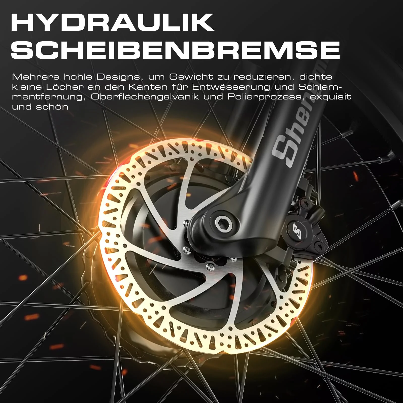 Shengmilo S600 2 * 1OOOW Dual Motor Aluminium Rahmen E-Bike, Drehmoment 80N.M×2,26Zoll,3.0 Fat Tire Elektrofahrrad, 840WH Akku mit abnehmbarem Li-Ion Akku und 7 Gangschaltung Herren Damen e Bike - Image 3