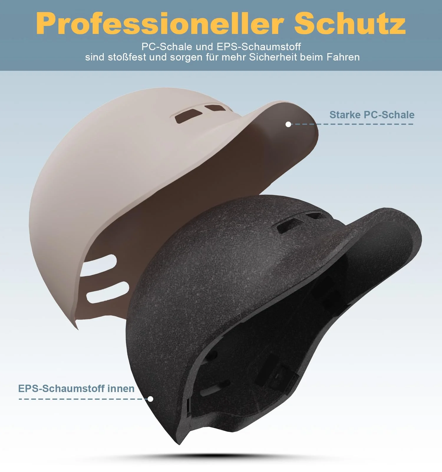 Shinmax Fahrradhelm Herren Damen Erwachsene Cityhelm Urban Radhelm mit Visier Stylischer Fahrradhelm für Frauen Pendeln City Roller Leichtgewicht Einstellbare Rennrad Helm 57-62 cm - Image 8