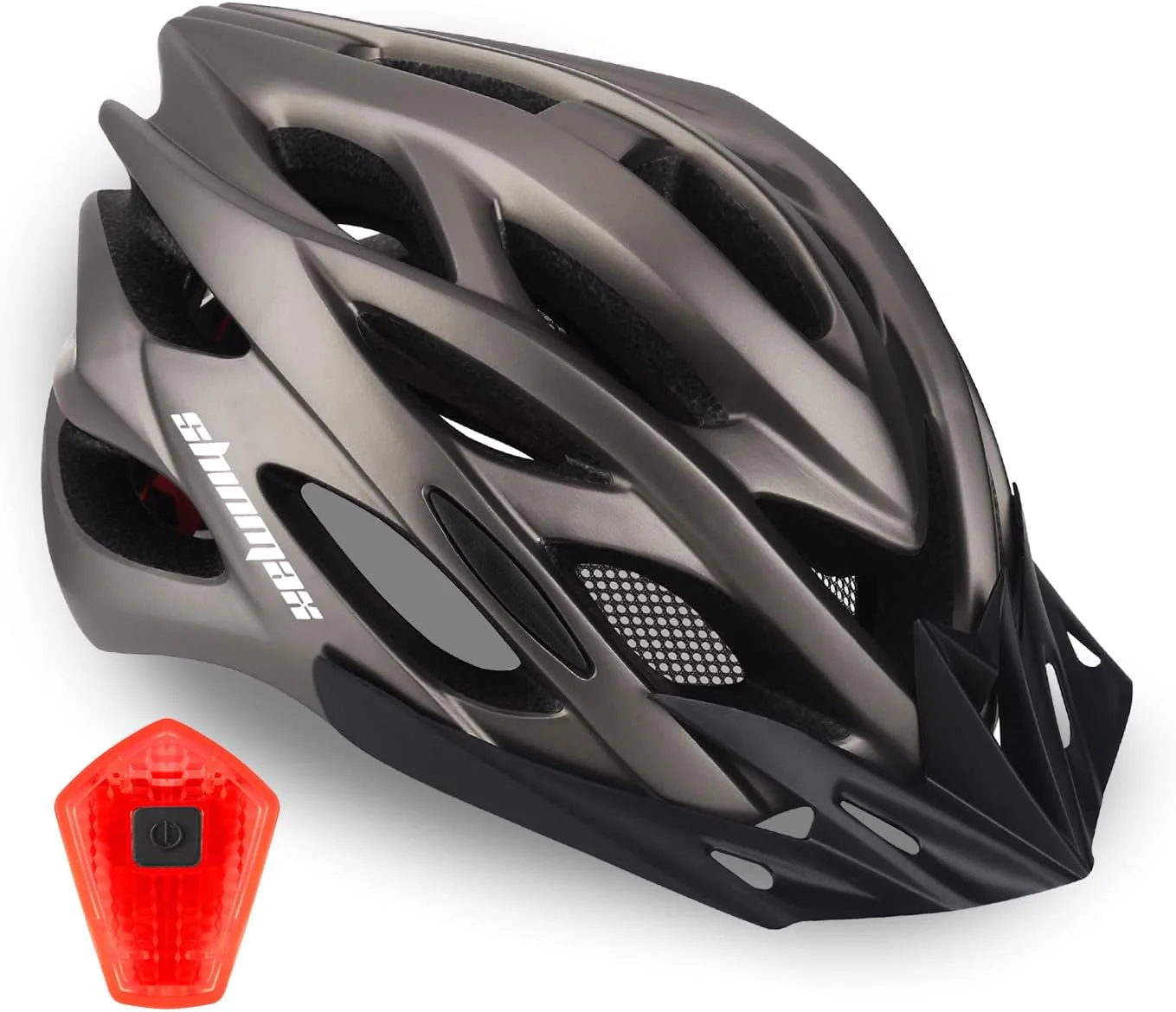 Shinmax Fahrradhelm Herren Fahrradhelm Damen Fahrradhelm mit Visier Abnehmbarer Fahrradhelm mit Licht MTB Fahrrad Helm Erwachsenen Unisex Mountainbike Helm Radhelm Rennradhelm 57-62cm - Image 8