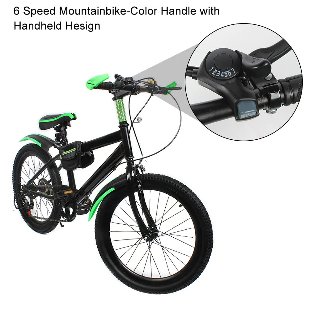 SHZICMY 20 Zoll Mountainbike Doppelscheibenbremse Kohlenstoffstahl Fahrrad City Fahrrad - Image 4