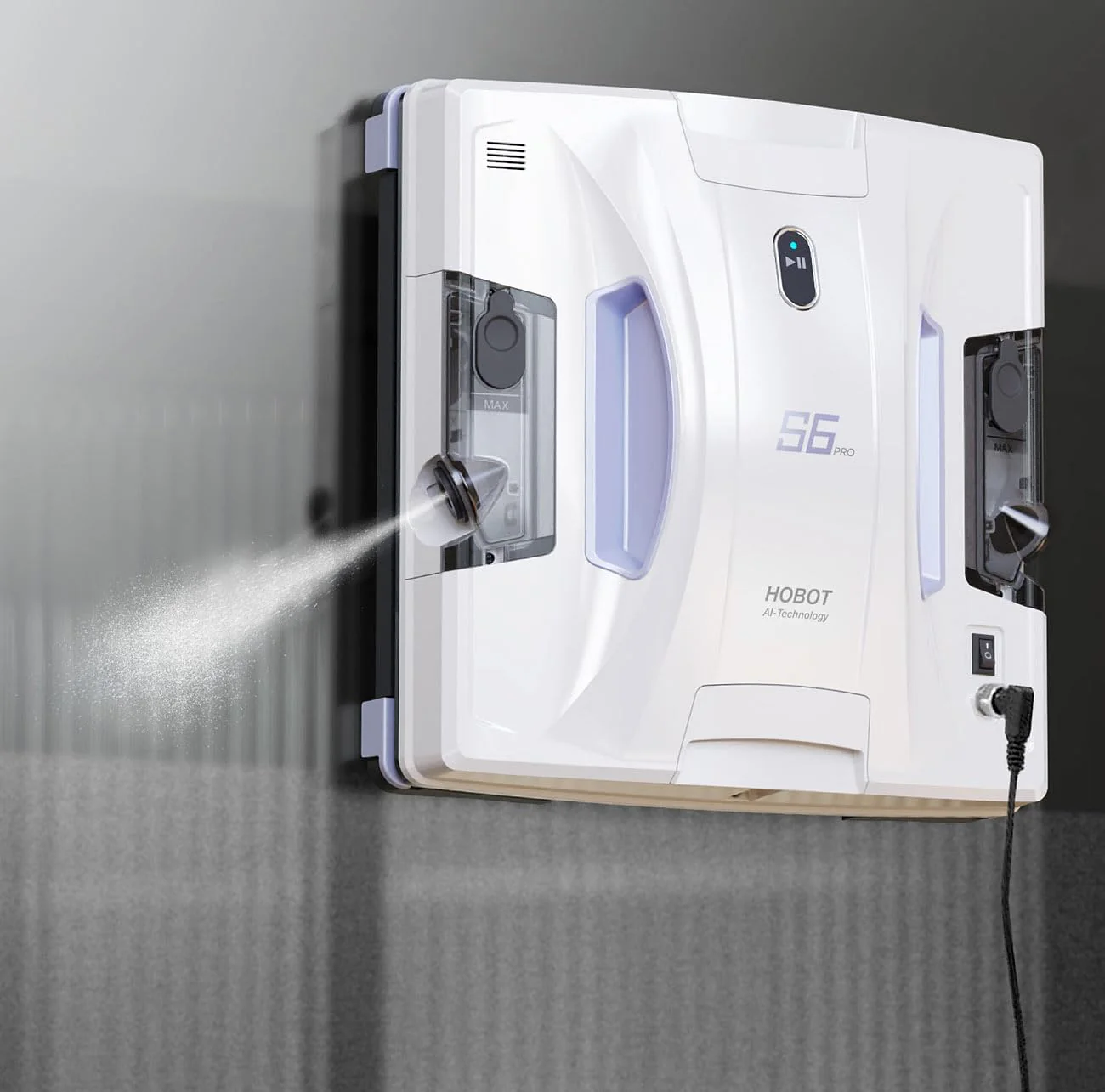 Sichler Exclusive Fensterputz-Roboter Akku: HOBOT S6 Pro Profi-Fensterputz-Roboter, Versandrückläufer (Fensterputz-Roboter Sprüh, Fensterputzroboter, Scheibenwischer) - Image 6