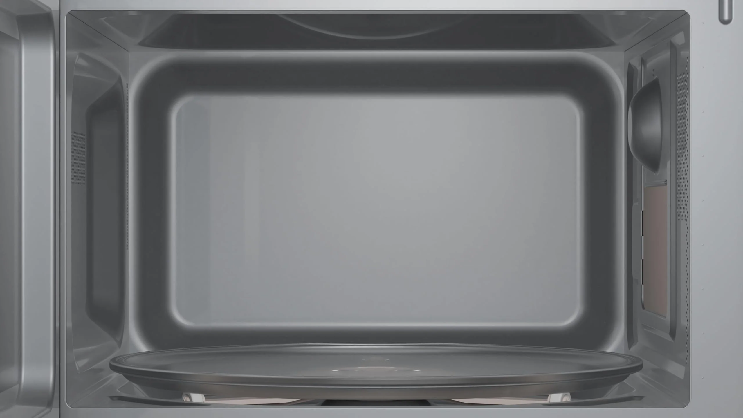 Siemens FF020LMB2 iQ300 Mikrowelle, 44 x 26 cm, 800 Watt, Drehteller 27 cm, Türanschlag links, LED-Innenbeleuchtung, Schwarz, 20 L - Image 3