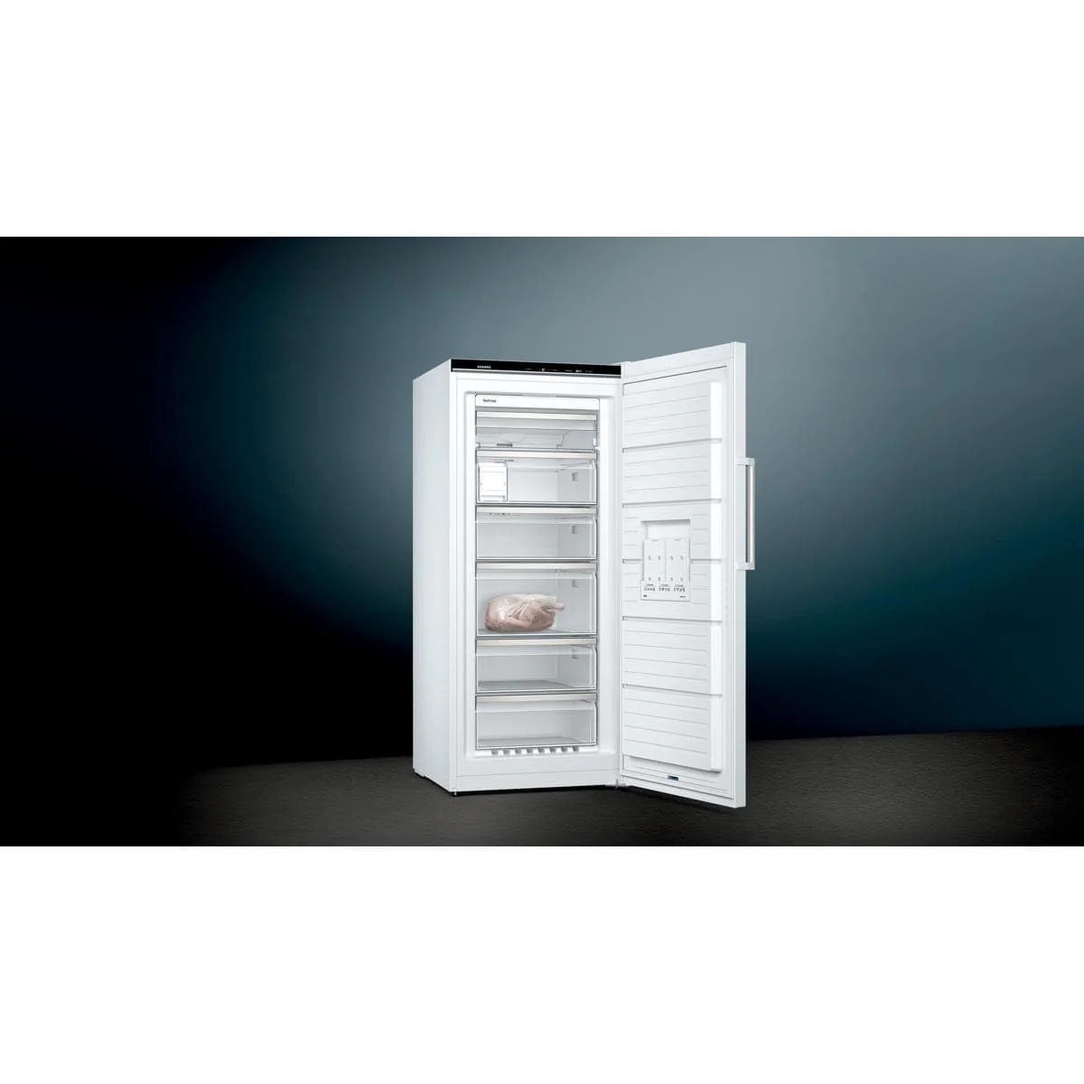 Siemens GS51NAWCV iQ500 Gefrierschrank, 161 x 70 cm, 289 L, noFrost nie wieder abtauen, bigBox Platz für großes Gefriergut, varioZone flexible Glas-und Schubladen - Image 11