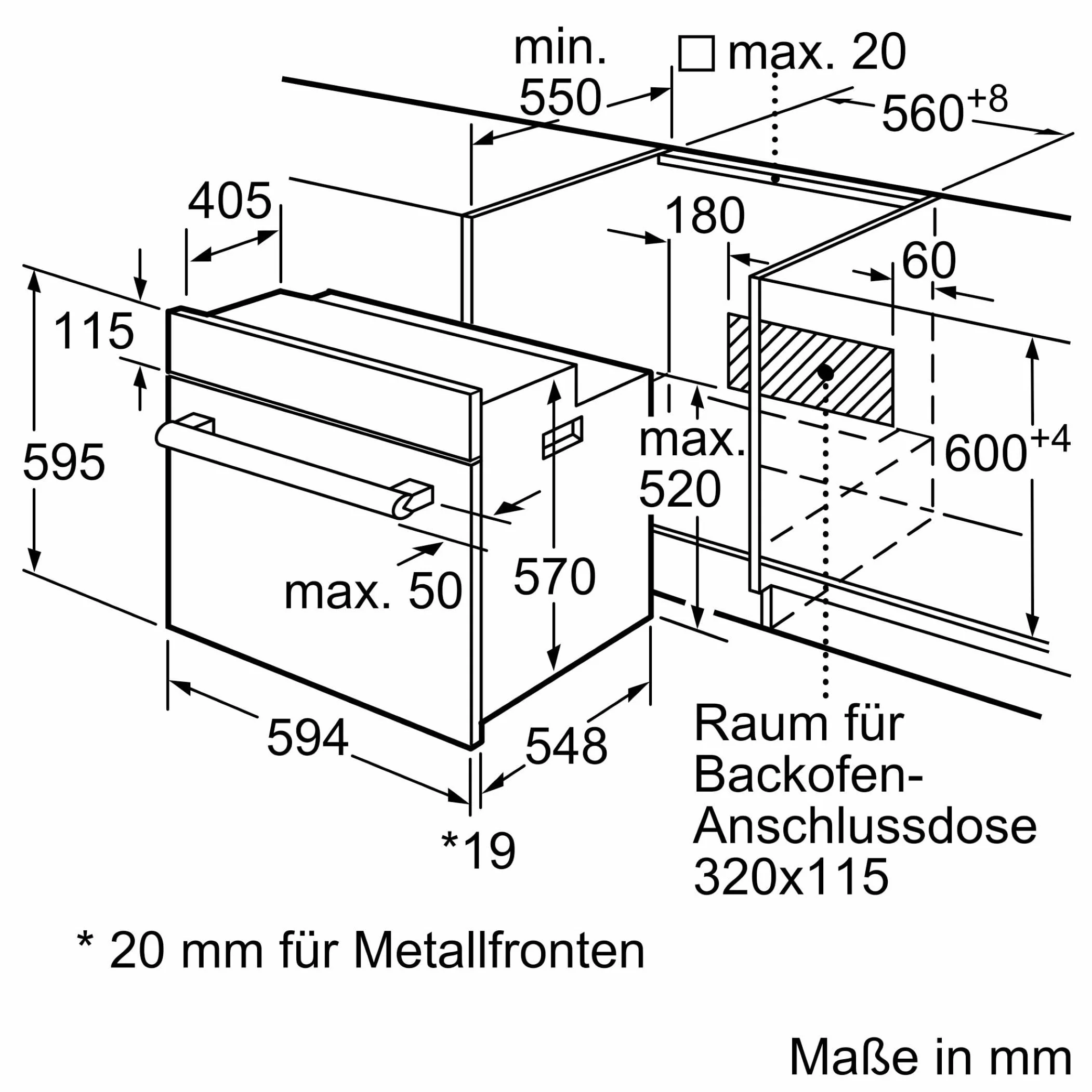 Siemens HB113FBS1, iQ100 Einbau-Backofen, 60 x 60 cm, Schwarz, Edelstahl, Schnellaufheizung, Gleichmäßig Bräunung durch 3D Heißluft, einfache Bedienung dank LED Display und versenkbarer Drehwähler - Image 3
