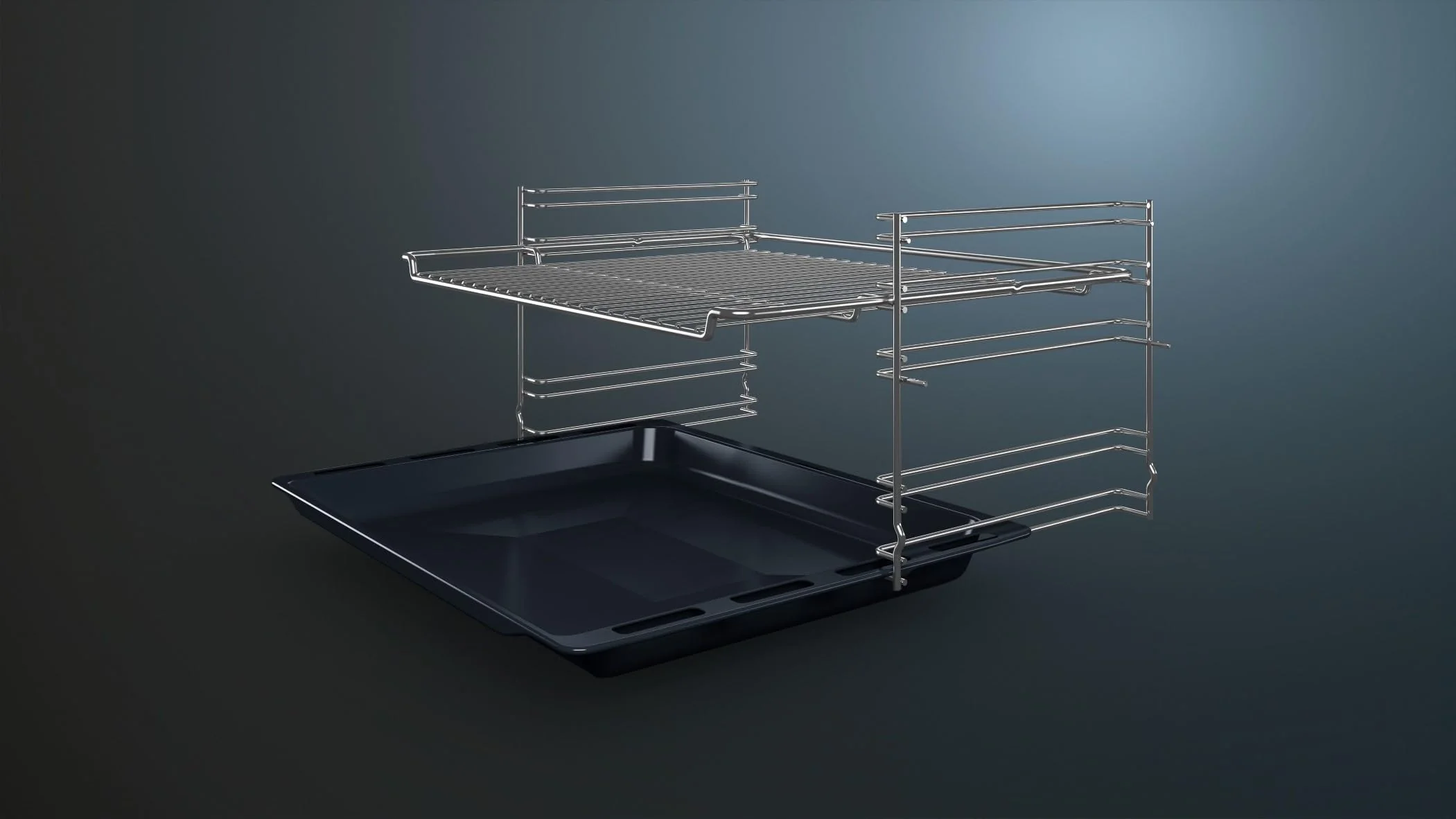 Siemens HB113FBS1, iQ100 Einbau-Backofen, 60 x 60 cm, Schwarz, Edelstahl, Schnellaufheizung, Gleichmäßig Bräunung durch 3D Heißluft, einfache Bedienung dank LED Display und versenkbarer Drehwähler - Image 7