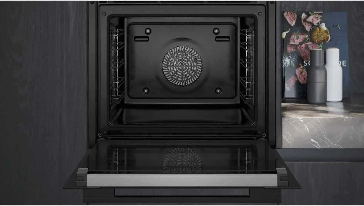 Siemens HB778G3B1,Q700 Smarter Einbau-Backofen, 60 x 60 cm, Made in Germany, Pyrolyse & Hydrolyse Selbstreinigung, Bratenthermometer, Air Fry, Backautomatik, Farbiger Touchscreen, 4D Heißluft, Schwarz - Image 7