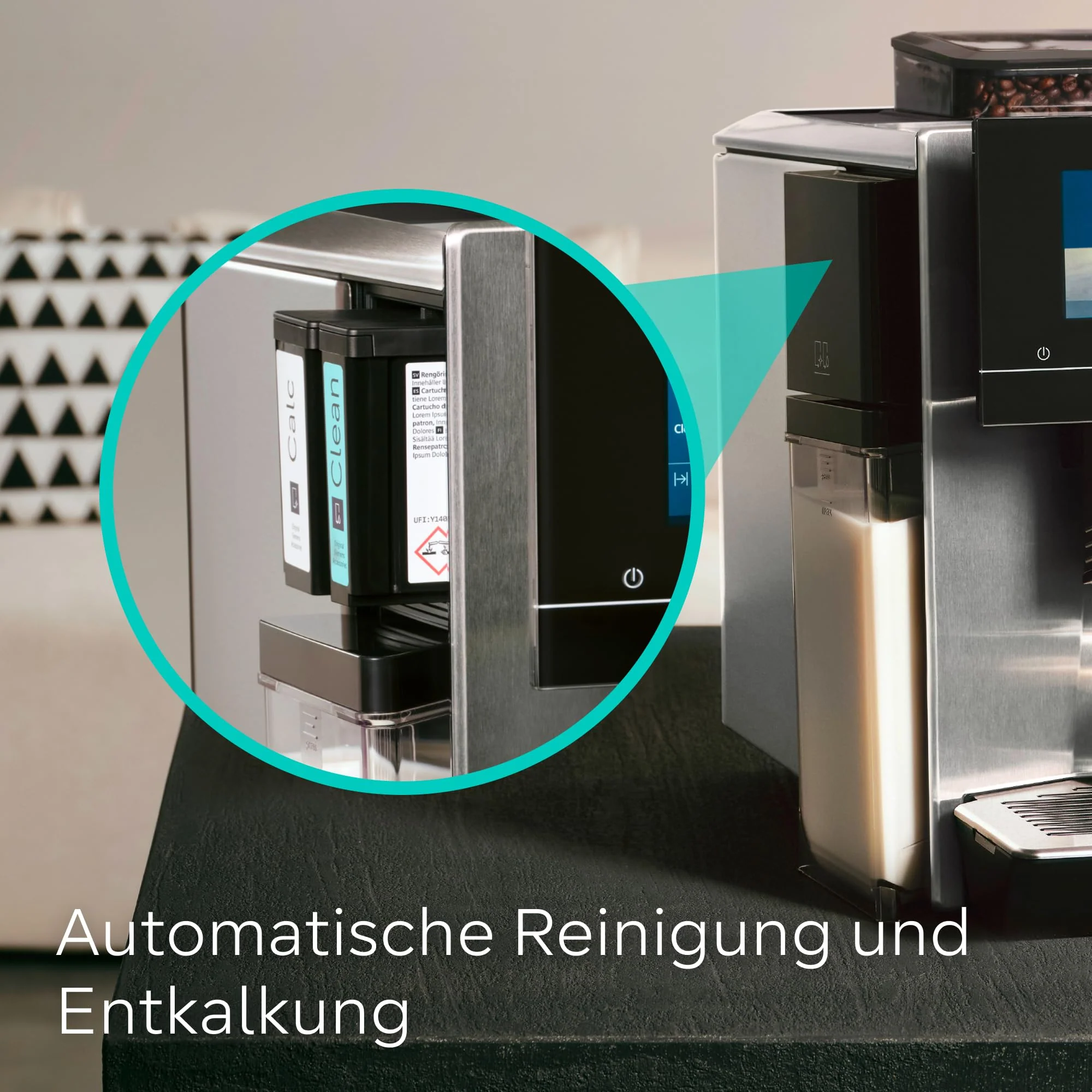 Siemens Kaffeevollautomat EQ900 plus, großes farbiges TFT-Display, autom. Reinigungsystem via Kartuschen, 36 Heiß- und Kaltgetränke, Cold Brew, Doppeltassenfunktion, super leise, Edelstahl, TQ903DZ3 - Image 15