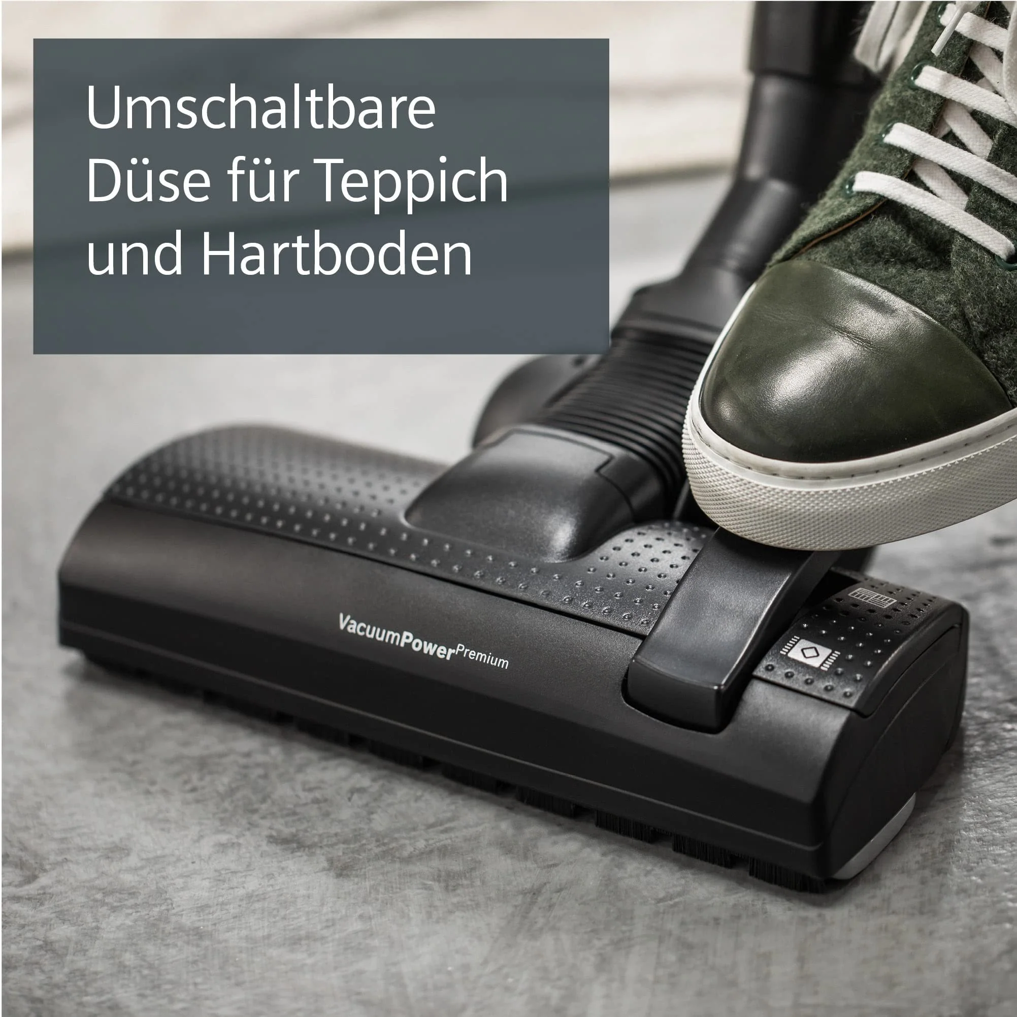 Siemens Staubsauger mit Beutel Q5.0 extreme silencePower VSQ5X1230, Bodenstaubsauger, ideal für Allergiker, Hygiene-Filter, starke Saugleistung, Bodendüse für Parkett, Teppich, Fliesen, 850 W, schwarz - Image 3