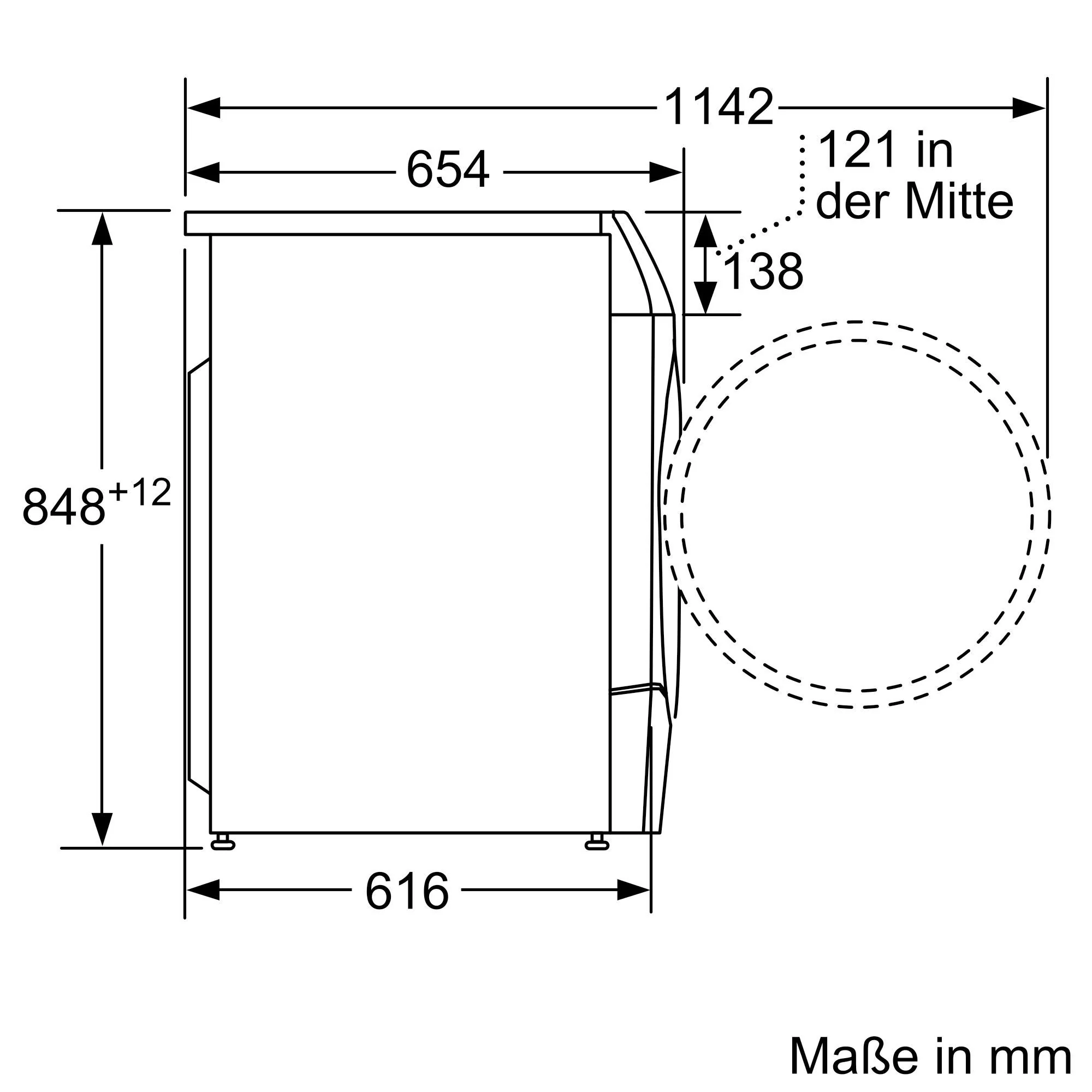 Siemens WD14U513 Waschtrockner iQ700, Frontlader mit 10-6kg Fassungsvermögen, 1400 UpM, HomeConnect, smartFinish, autoDry, speedPack XL, Weiß, 60cm - Image 3