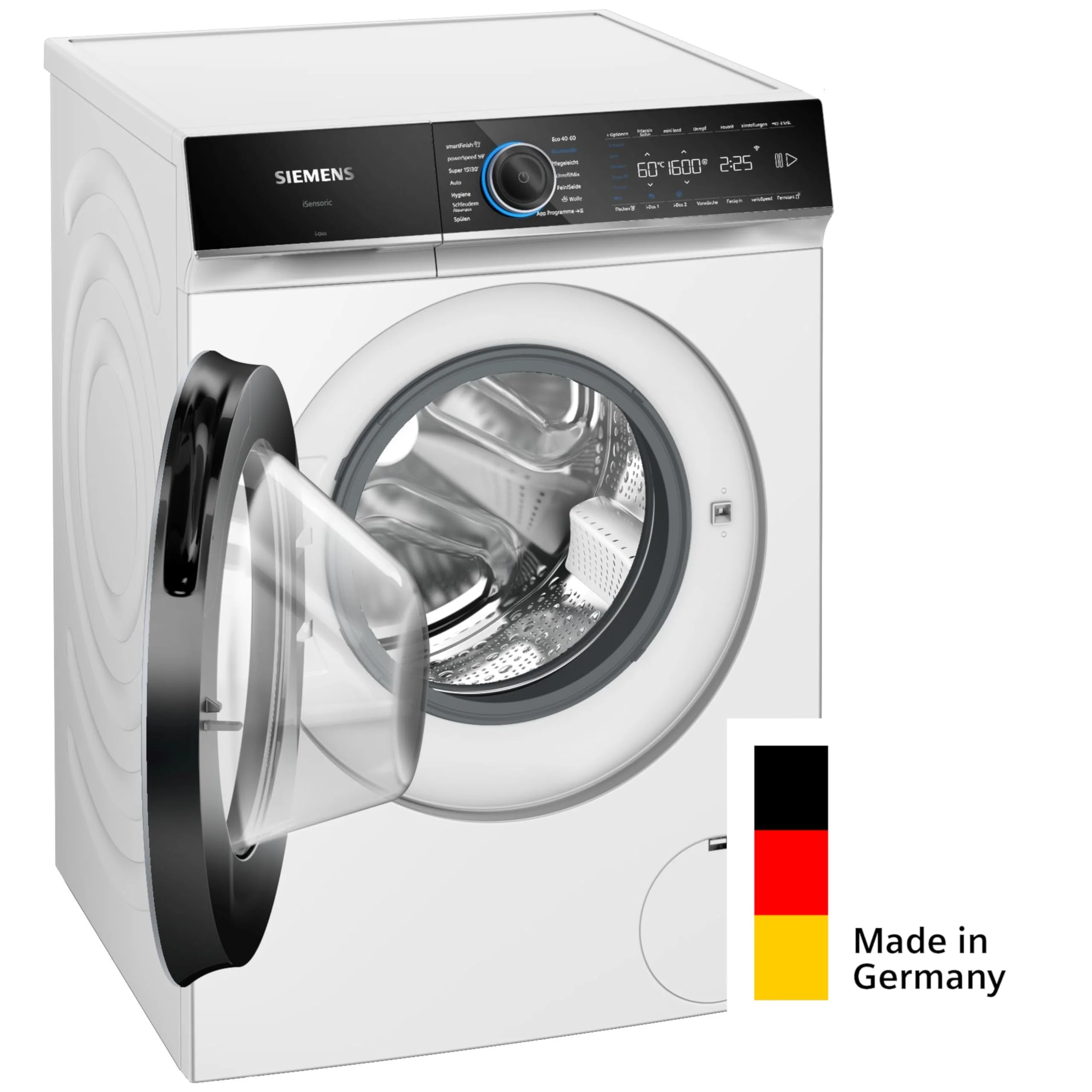 Siemens WG56B2A41, iQ700, Smarte Waschmaschine 10 kg, 1600 UpM, Made in Germany, i-Dos, Antiflecken-System, smartFinish Bügelhilfe, schneller Waschen mit speedPack XL, Mini load für Einzelteile - Image 7