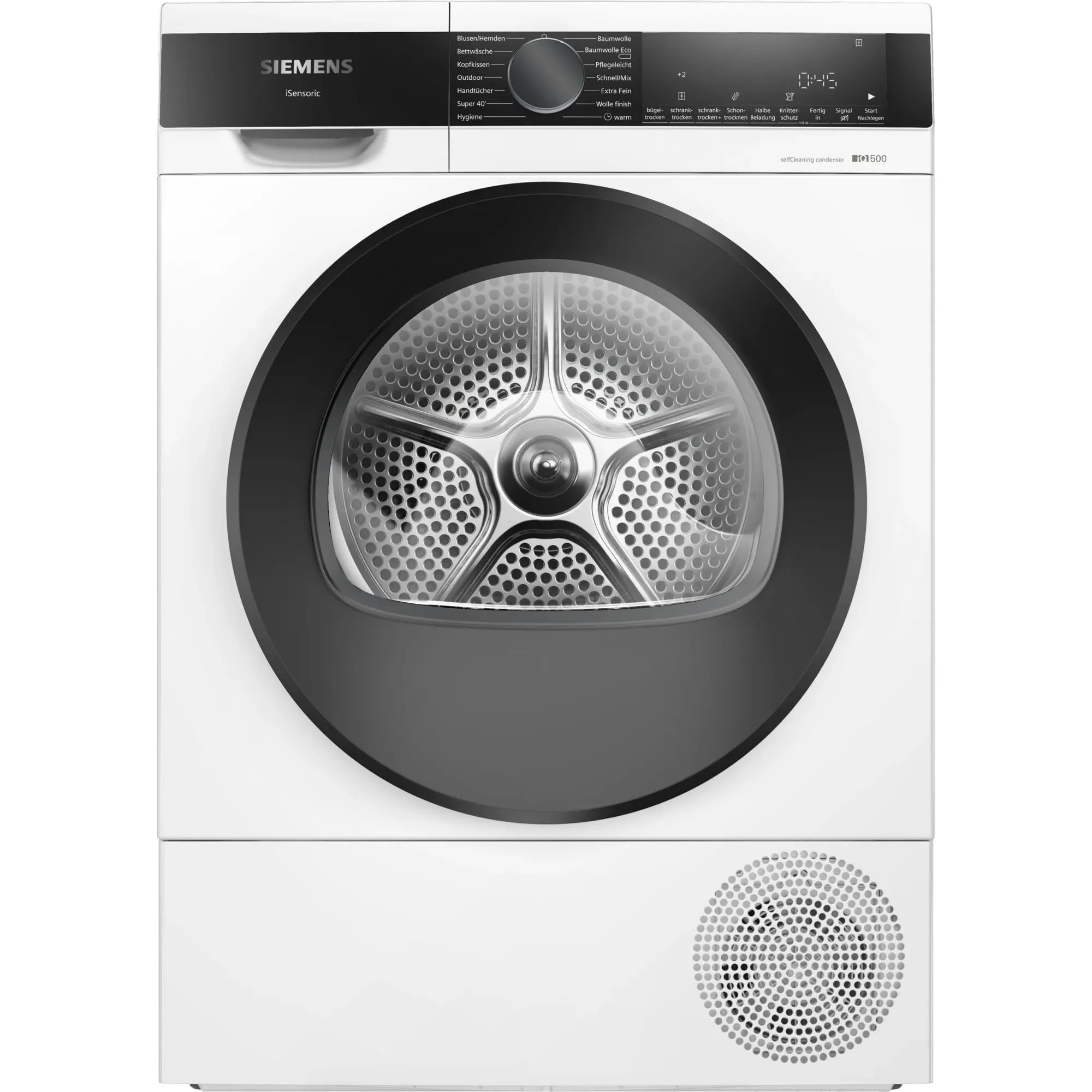 Siemens WQ45G2D00 iQ500 Wärmepumpen-Trockner 9 kg, speedPack - Zeit sparen, Selbstreinigender Kondensator, autoDry - schonendes und präzises Trocknen, Halbe Beladung - Image 2