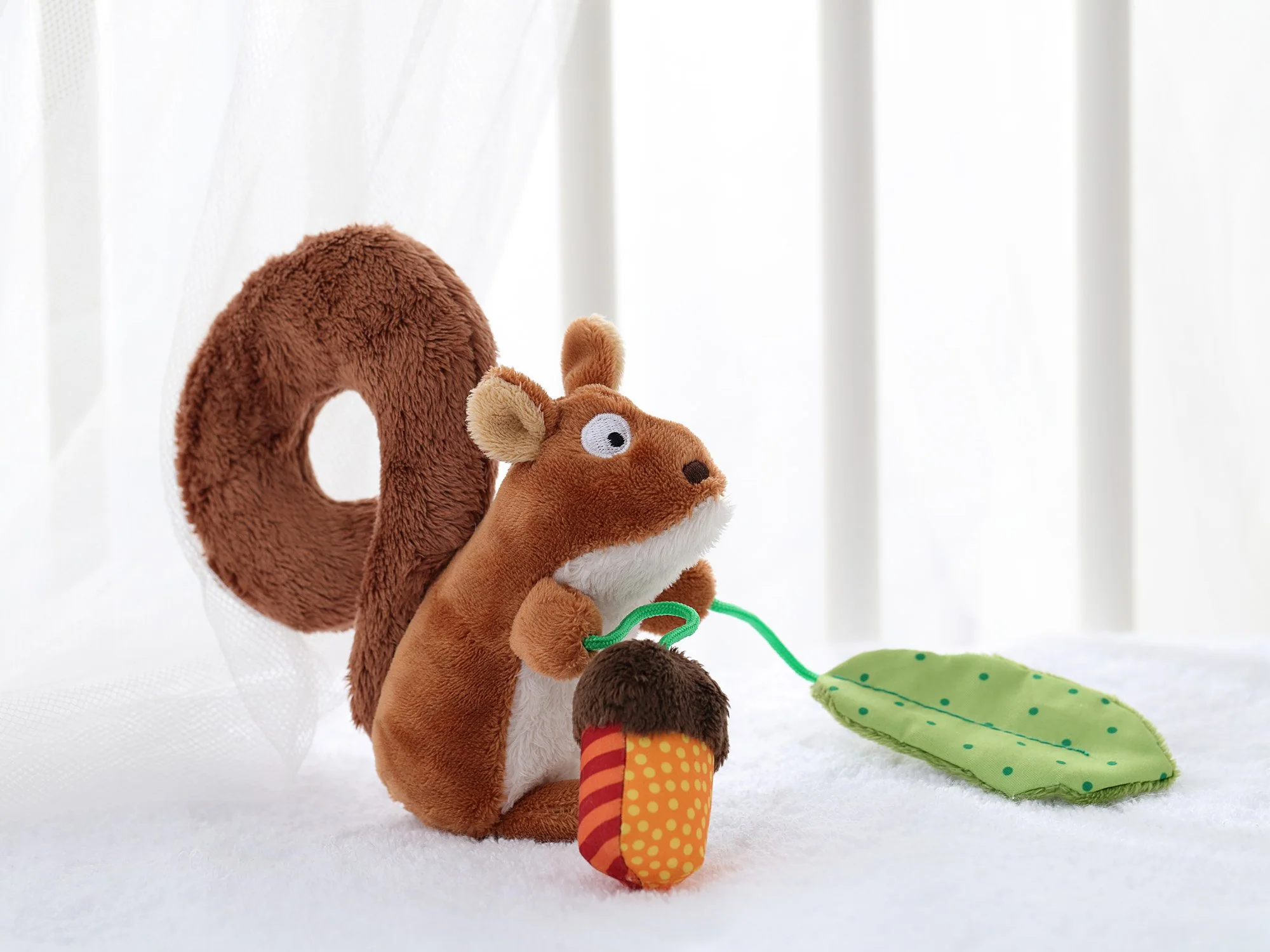 SIGIKID 41010 Anhänger Eichhörnchen Baby Activity On Tour Mädchen und Jungen Babyspielzeug empfohlen ab Geburt braun - Image 5
