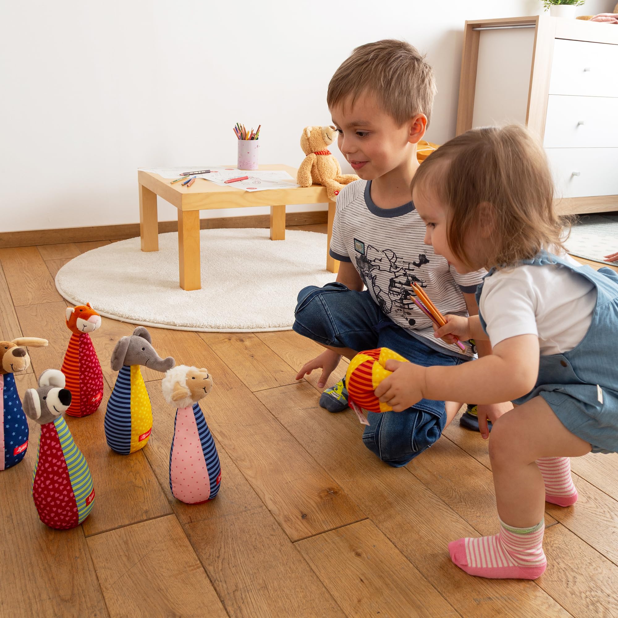 SIGIKID 49520 Kegelspiel Soft PlayQ Mädchen und Jungen Babyspielzeug empfohlen ab 3 Monaten mehrfarbig - Image 14