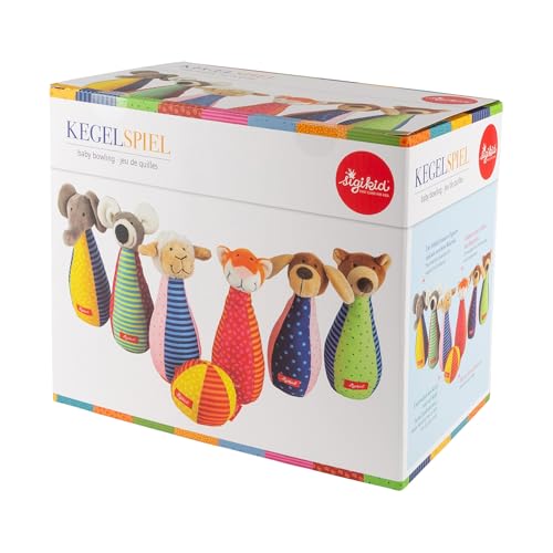 SIGIKID 49520 Kegelspiel Soft PlayQ Mädchen und Jungen Babyspielzeug empfohlen ab 3 Monaten mehrfarbig - Image 2