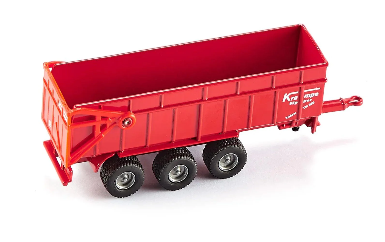 siku 1844, Massey Ferguson Traktor mit Anhänger, 1:87, Metall/Kunststoff, Rot, Kippbarer Anhänger - Image 2