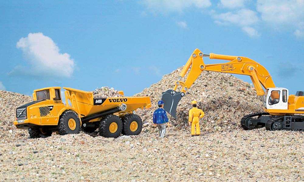 siku 1877, Volvo Dumper, Baustellenfahrzeug, 1:87, Metall/Kunststoff, Kippbare Mulde, Gelb - Image 9