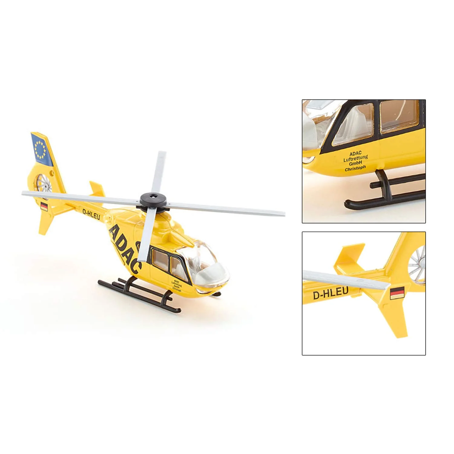 siku 2539, Rettungshubschauber, 1:55, Metall/Kunststoff, Gelb, Bewegliche Rotoren - Image 5