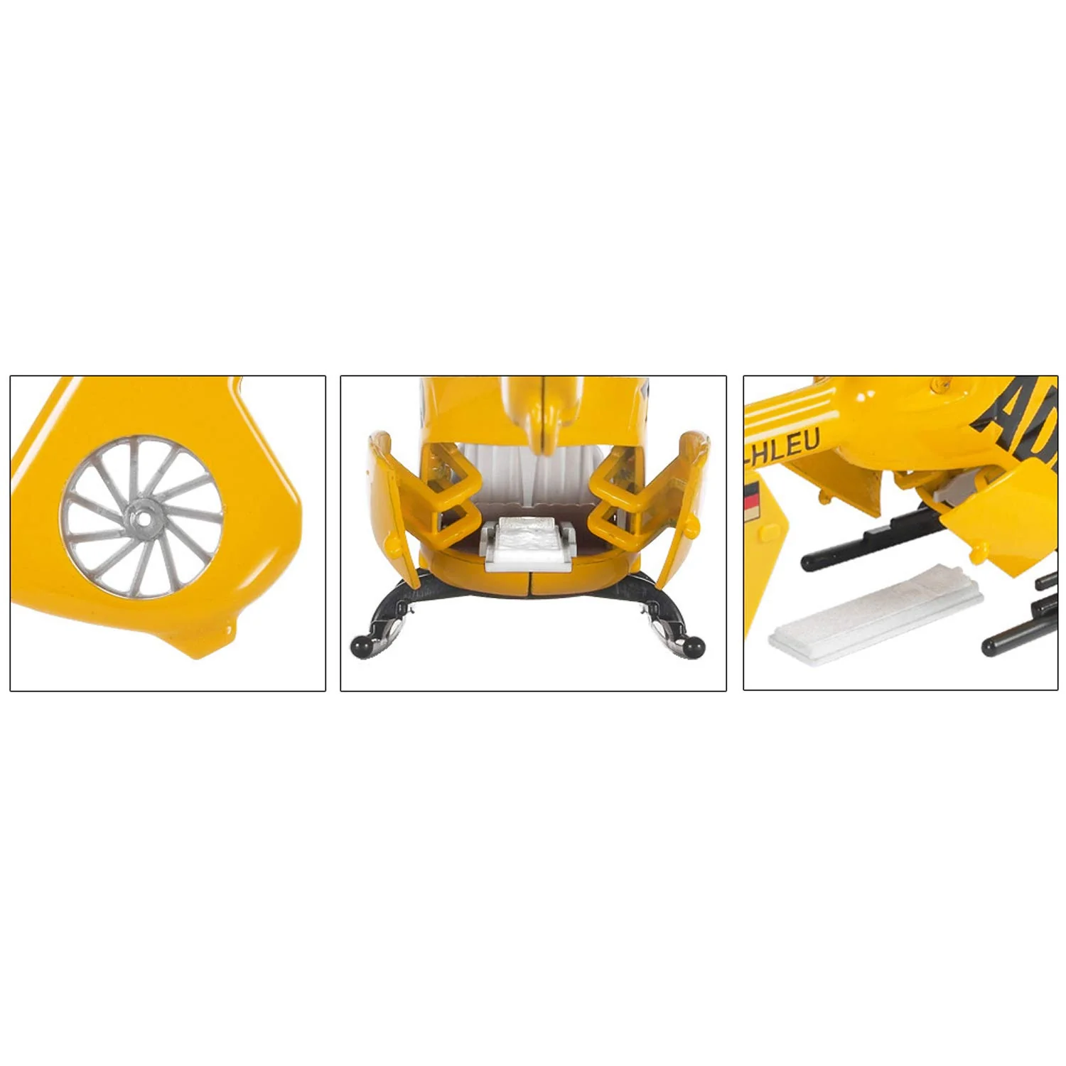 siku 2539, Rettungshubschauber, 1:55, Metall/Kunststoff, Gelb, Bewegliche Rotoren - Image 6