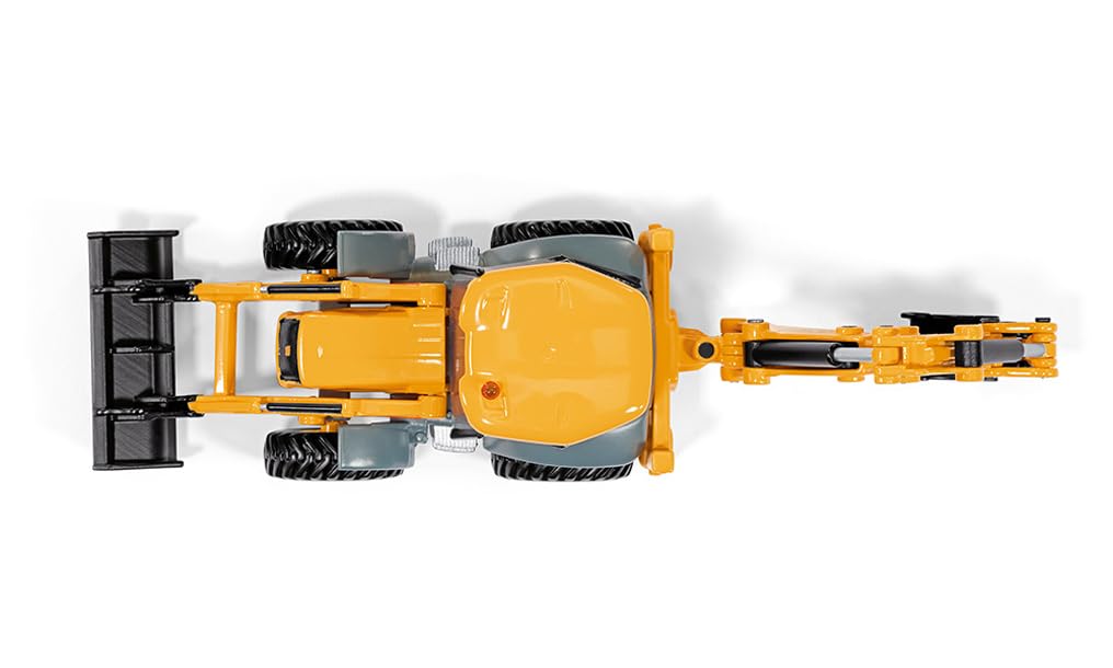 siku 3558, JCB 4CX Baggerlader, 1:50, Metall/Kunststoff, Gelb, Viele Funktionen, Kombinierbar mit siku Modellen im gleichen Maßstab - Image 3