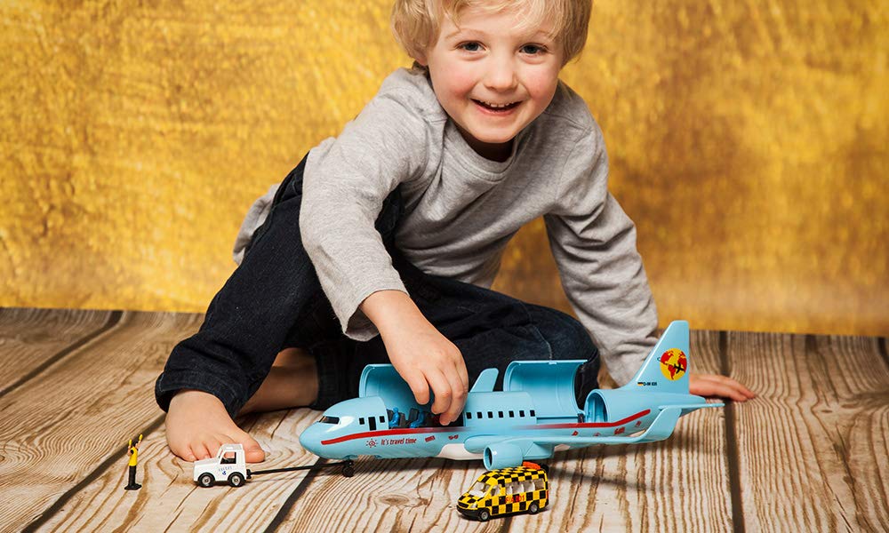 siku 5402, Verkehrsflugzeug mit Zubehör, Kunststoff, Hellblau, Viele Funktionen, Kombinierbar mit siku-Modellen in unterschiedlichen Maßstäben - Image 7