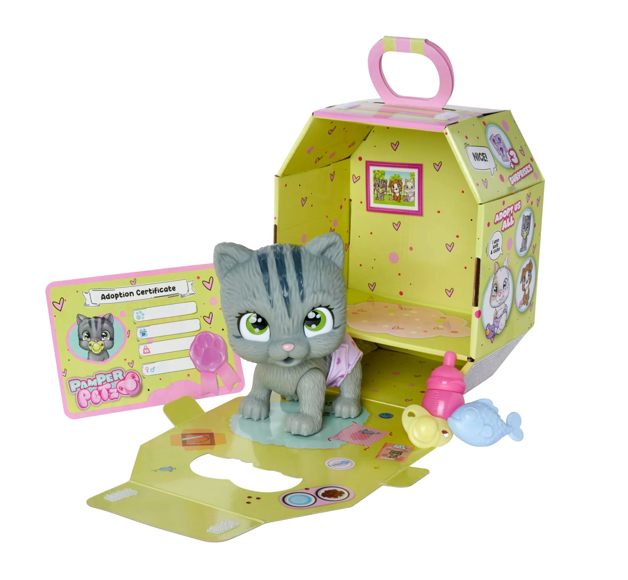 Simba 105953051 – Pamper Petz Katze, mit Trink- und Nässfunktion, Spielzeugkatze für Kinder ab 3 Jahren, Kätzchen zum Spielen, mit Überraschung und magischer Pfote - Image 6