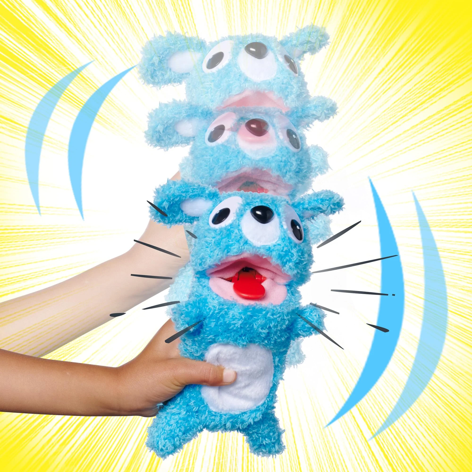 Simba 105953331 ScreamerZ Bär „Babbling Bear“ mit Sound - witziges Kuscheltier mit Schrei-Geräuschen - Plüschfigur für Kinder ab 5 Jahre, ca. 30 cm, blau - Image 7