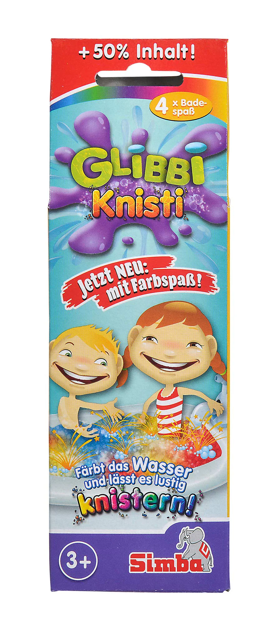 Simba 105953427 - Glibbi Knisti 4-Pack, Badewannenspielzeug, Badepulver, knistert im Wasser, 4 x 10 g, Badespaß, ab 3 Jahren, knacken, blubbern - Image 4