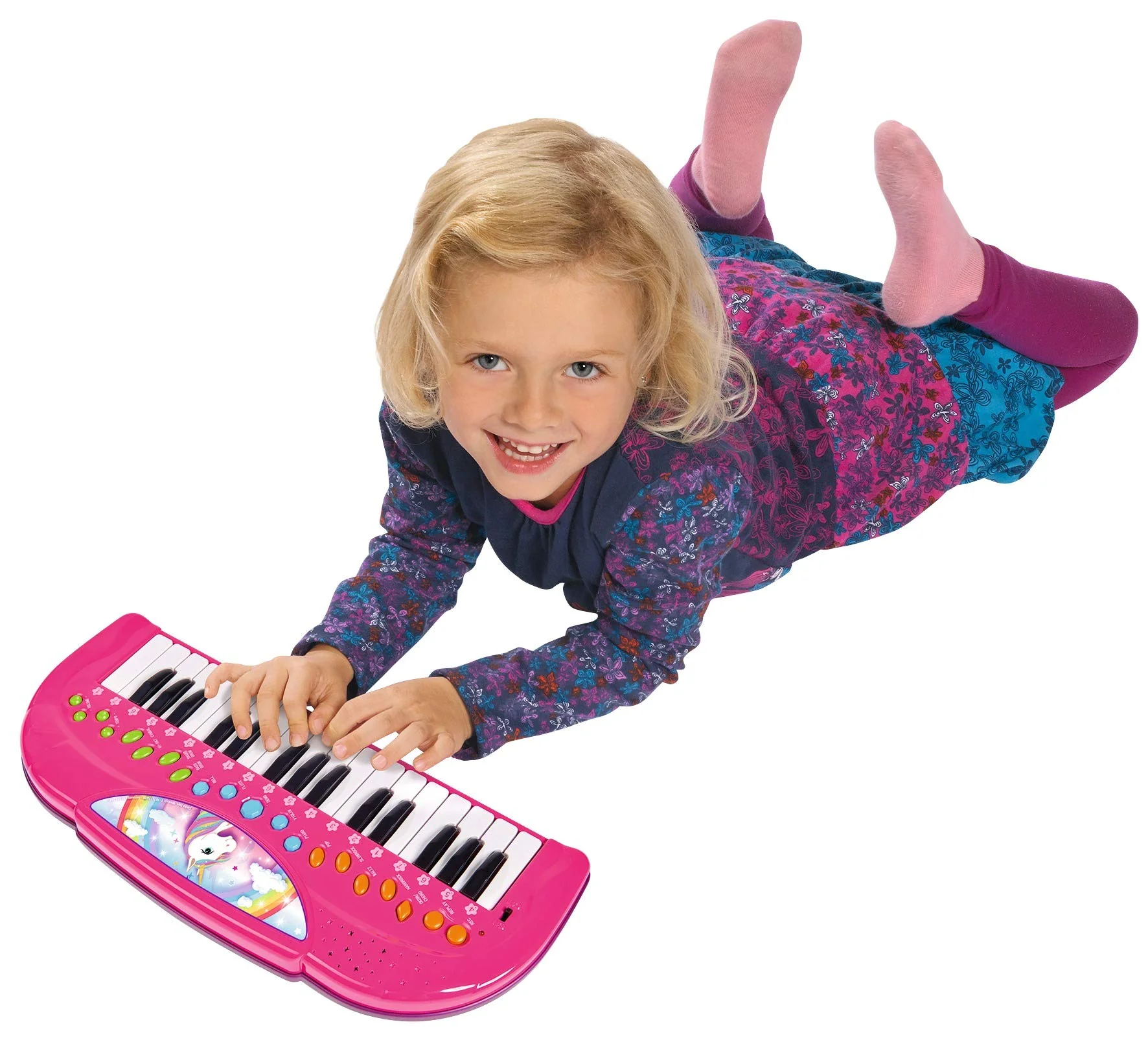 Simba 106832445 - My Music World Einhorn Keyboard, 32 Tasten, versch. Sound Modi, 4 Rhythmen, Demos, 42cm, ab 3 Jahre - Image 2