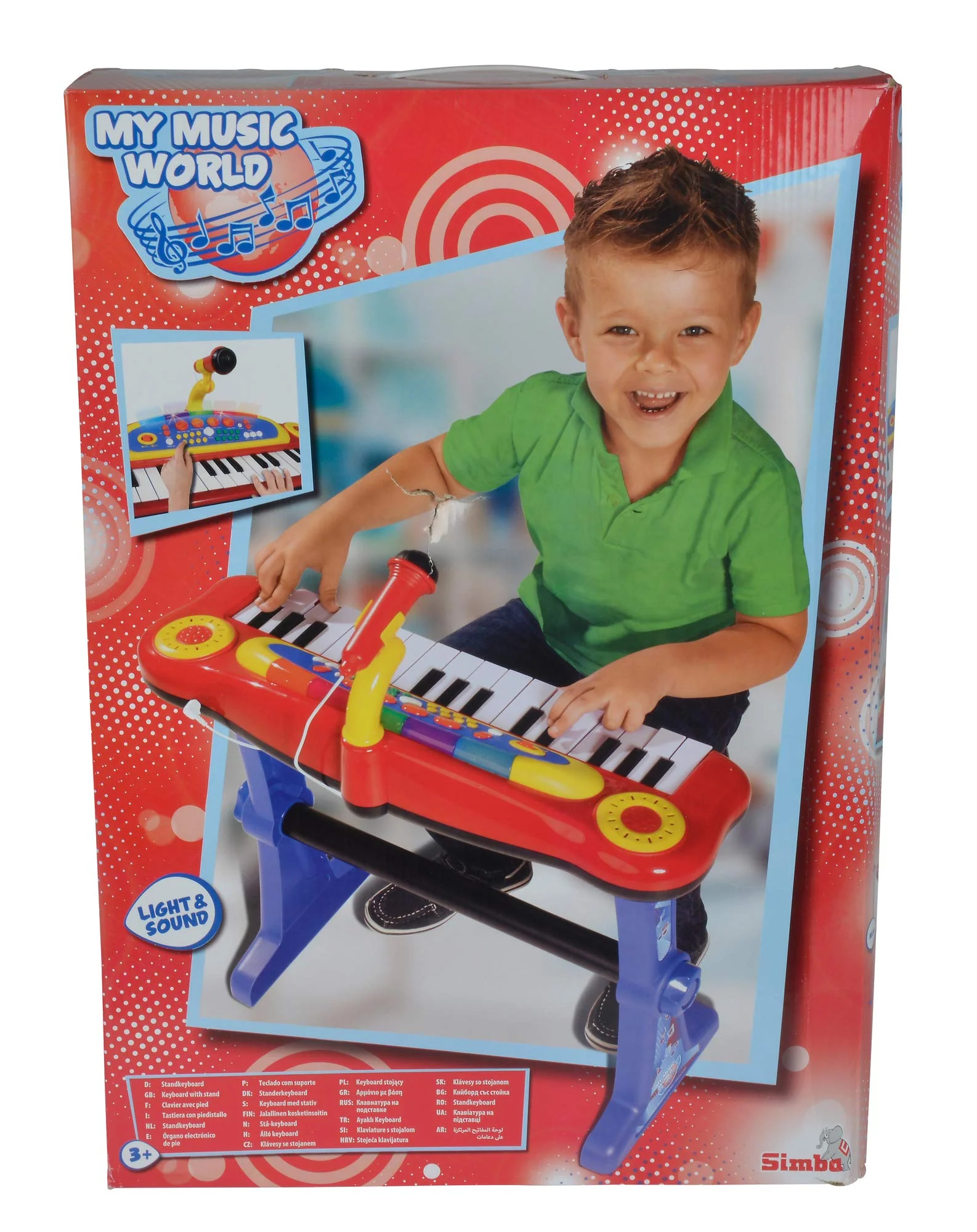 Simba 106838629 - My Music World Standkeyboard, 31 Tasten, Licht und Sound, 55cm, ab 3 Jahre - Image 3
