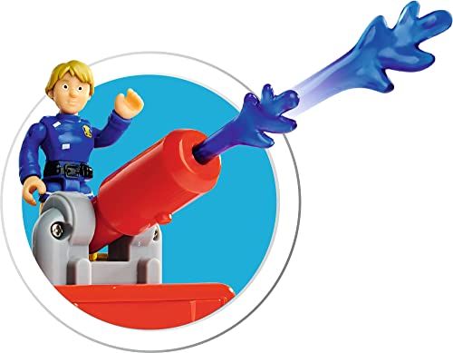Simba 109251094 - Feuerwehrmann Sam Feuerwehrauto Venus 2.0 mit Figur, Originalsound, Blaulicht, Pfeilschussfunktion, Türen zum Öffnen, Penny Spielfigur, viel Zubehör, 19cm, ab 3 Jahren - Image 5