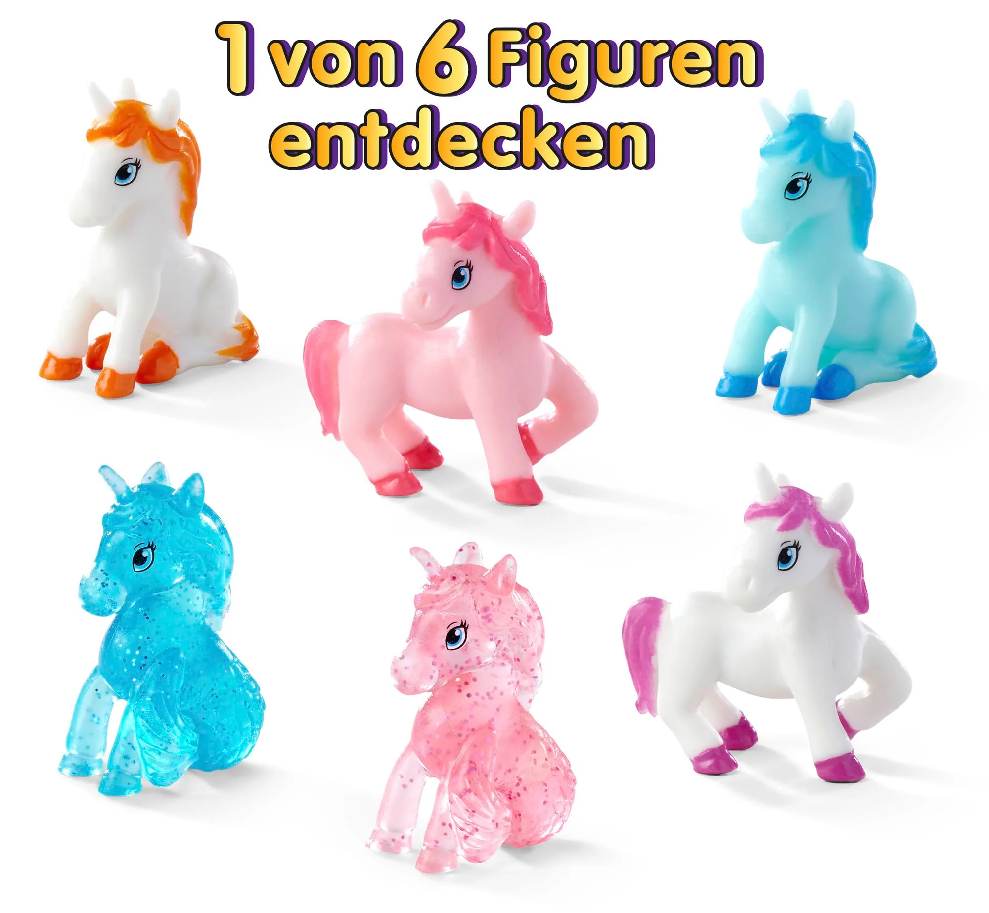 Simba Glibbi Unicorn Surprise, Badebombe in 1 von 3 Farben (pink, lila, Mix) mit Überraschung, 1 von 6 Figuren, 100g, Badespaß ab 3 Jahren - Image 5