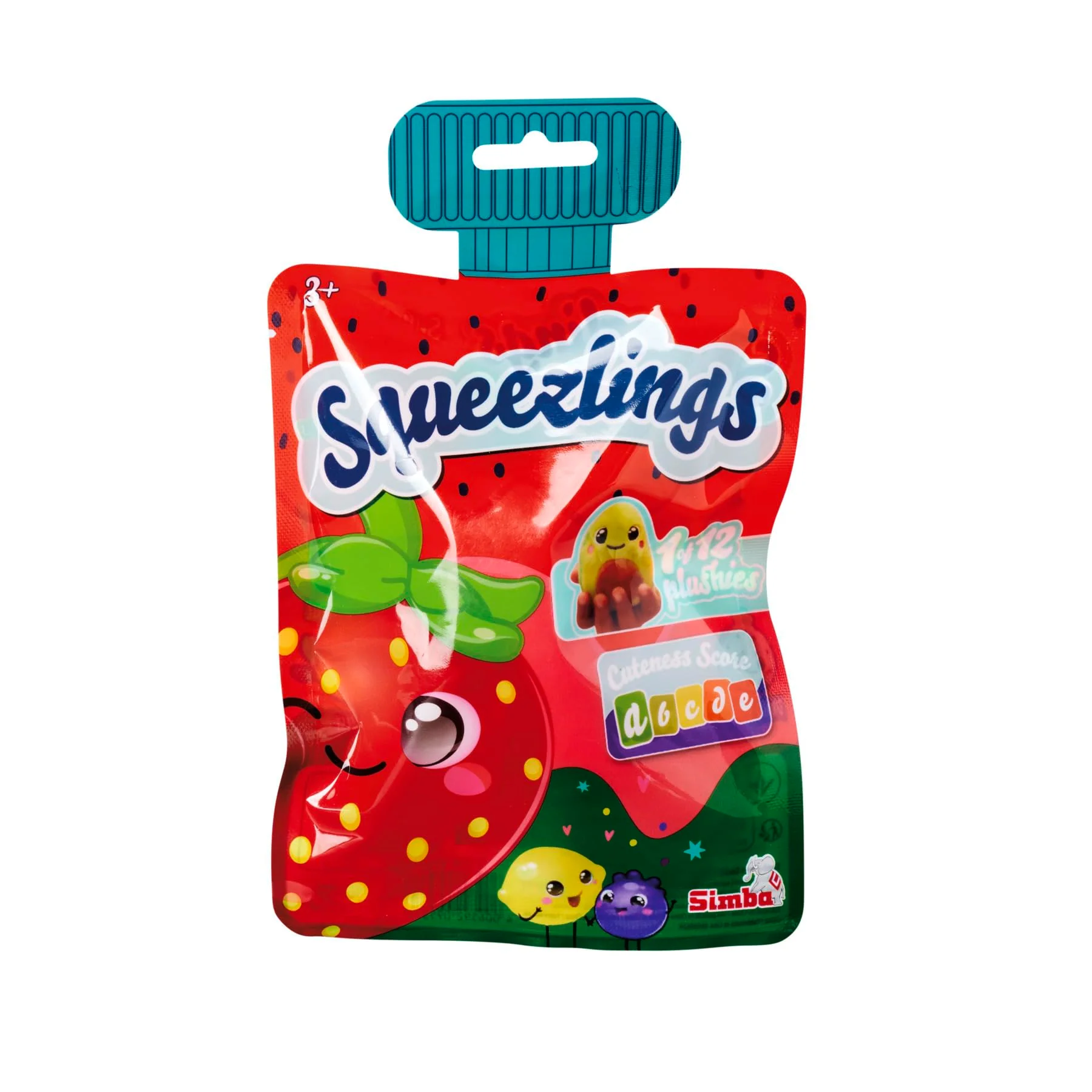 Simba Squeezlings - 12 Plüschfiguren zum Sammeln, es Wird nur EIN Artikel geliefert, Obst und Gemüse aus Plüsch, super Soft, niedliche Gesichter, ca. 8cm, ab 3 Jahren - Image 5