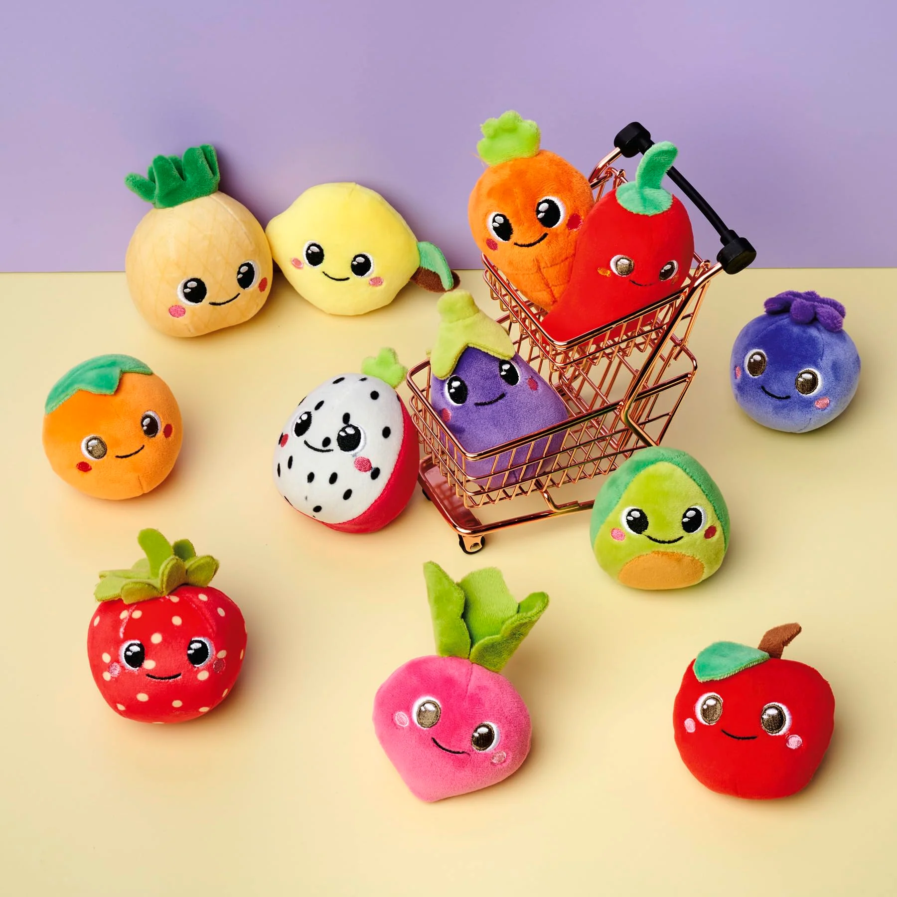 Simba Squeezlings - 12 Plüschfiguren zum Sammeln, es Wird nur EIN Artikel geliefert, Obst und Gemüse aus Plüsch, super Soft, niedliche Gesichter, ca. 8cm, ab 3 Jahren - Image 7