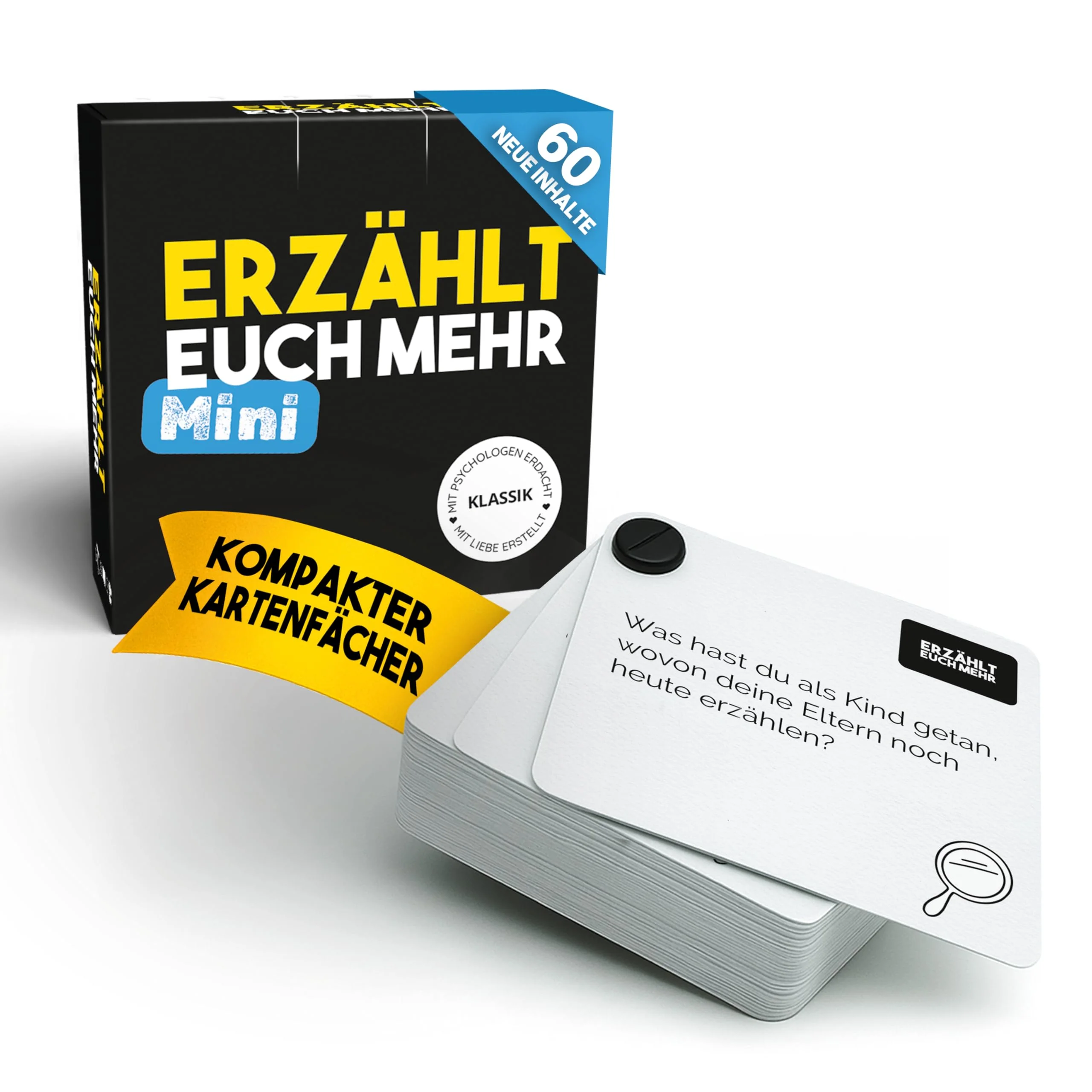 Simon und Jan Erzählt euch mehr Klassik (Mini) | Kartenspiel Für Freunde & Familie | Gesprächsspiel | Geschenkidee | Kompakter Kartenfächer Für Unterwegs (Erzählt euch mehr Klassik (Mini))