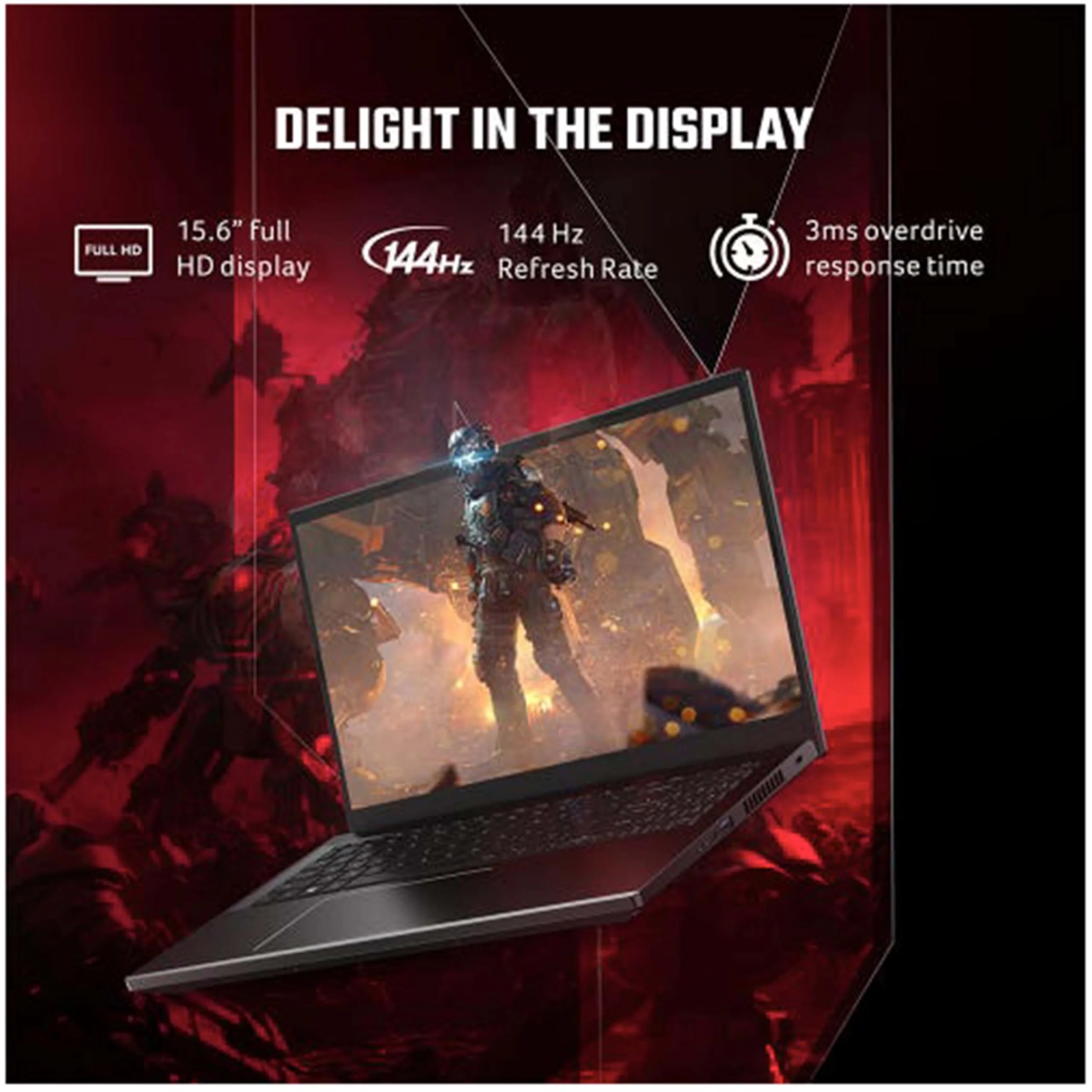 SIMPLETEK Gaming Notebook 15,6 Zoll 144Hz mit i7 13th Gen | 16GB RAM DDR5 480GB SSD PCIe Windows 11 Pro und RTX 2050 4GB Grafikkarte (Generalüberholt) - Image 5