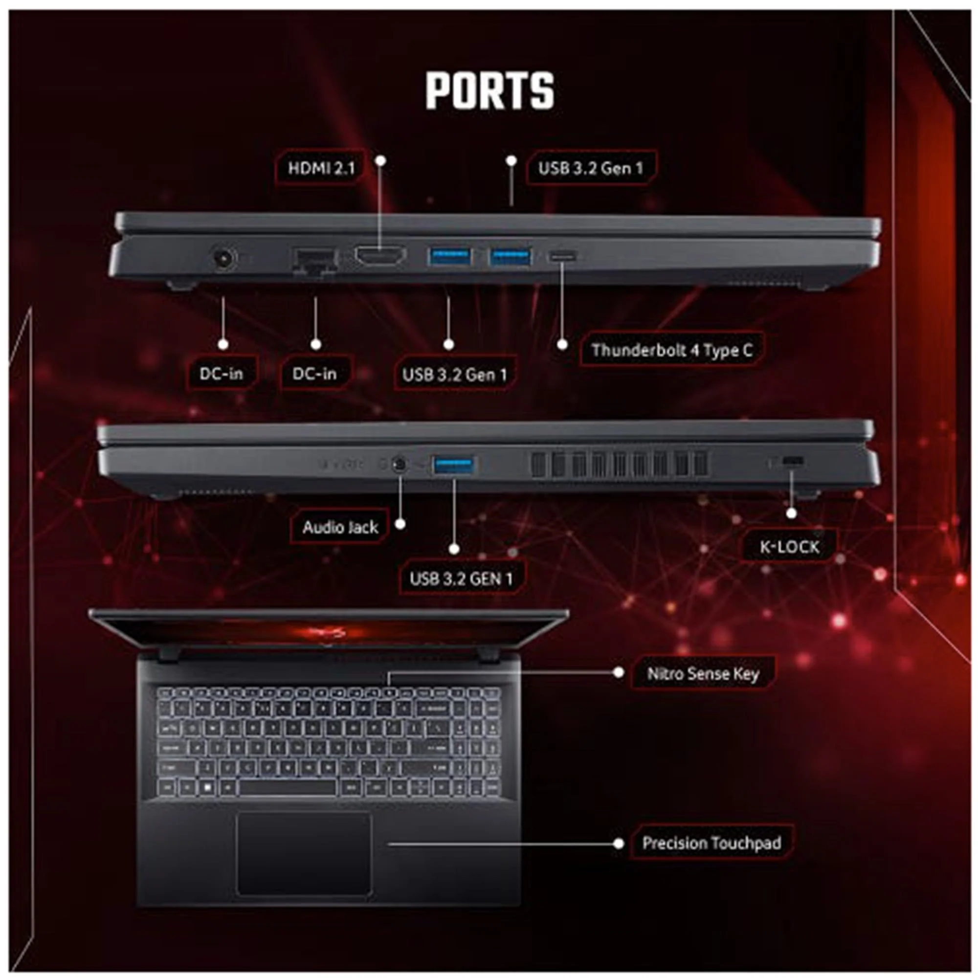 SIMPLETEK Gaming Notebook 15,6 Zoll 144Hz mit i7 13th Gen | 32GB RAM DDR5 960GB SSD PCIe Windows 11 Pro und RTX 2050 4GB Grafikkarte (Generalüberholt) - Image 2
