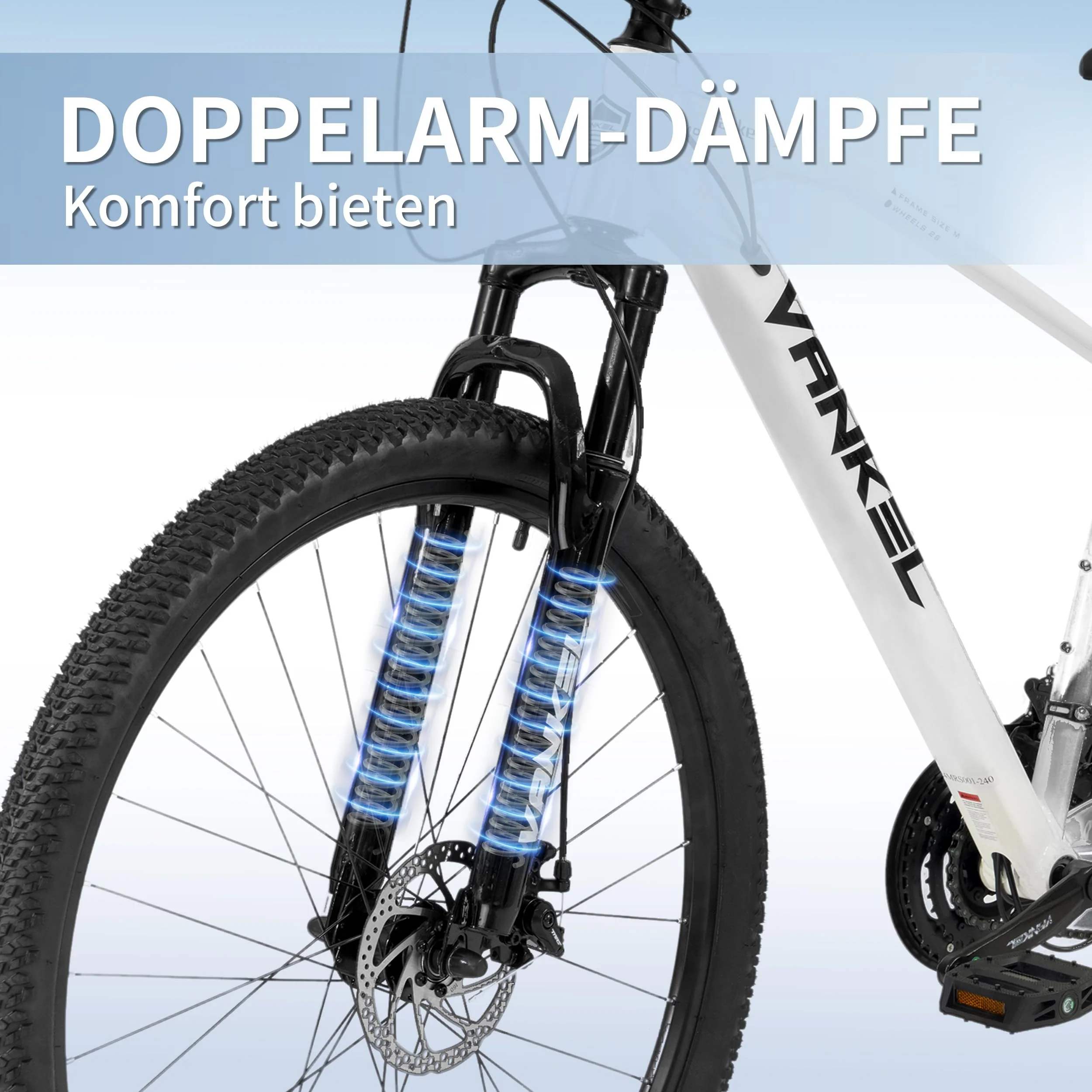 Sinaopus Mountainbike Mountainbike Hardteil MTB 29 Zoll Breitreifen für Damen und Herren Weiß - Image 8