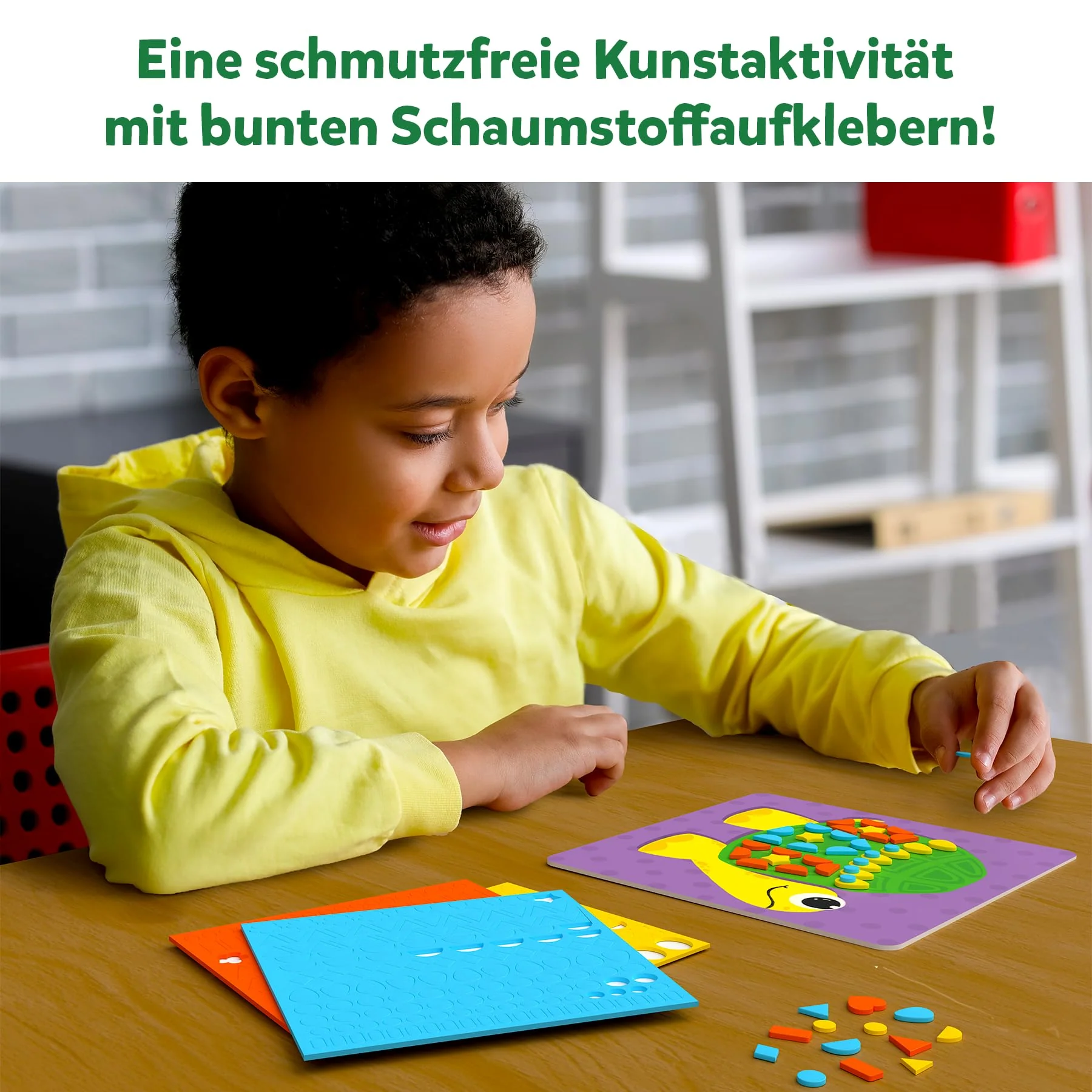 Skillmatics Kunstaktivität - Spaß mit Schaumstoff Tiere, Schmutzfreie Aufkleberkunst für Kinder, Bastelsets, kreative DIY-Aktivitäten, Geschenke für Jungen und Mädchen im Alter von 3, 4, 5, 6, 7 - Image 5