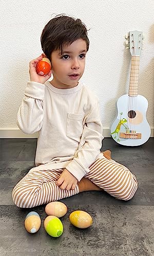 small foot Musikeier "Groovy Beats" 5 Schütteleier für Kinder, schulen Rhythmus und Taktgefühl, ab 6 Monaten, 12252, Pe - Image 2