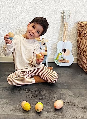 small foot Musikeier "Groovy Beats" 5 Schütteleier für Kinder, schulen Rhythmus und Taktgefühl, ab 6 Monaten, 12252, Pe - Image 3