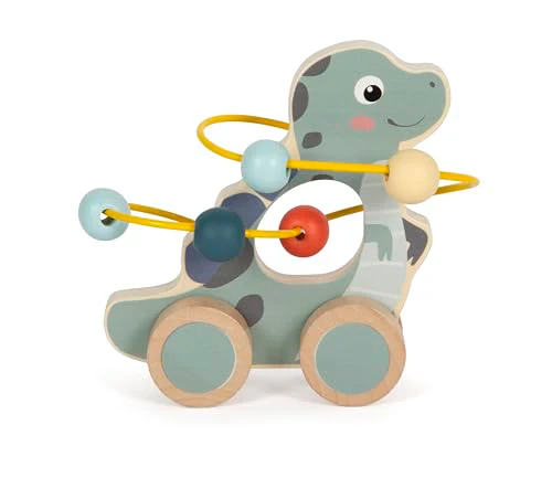 small foot Schiebetier mit Motorikschleife „Dino“, aus FSC 100%-zertifiziertem Holz, für Kinder ab 12 Monaten, 12615 - Image 6