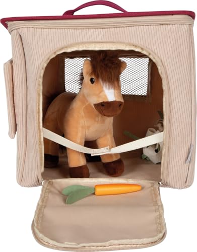 small Foot Spielset Pferd mit Stall und Zubehör in der Tasche, Plüschpferd mit vielseitiger REIT- und Pflegeausstattung, für Kinder ab 2 Jahren, 12731, 12-TLG - Image 21