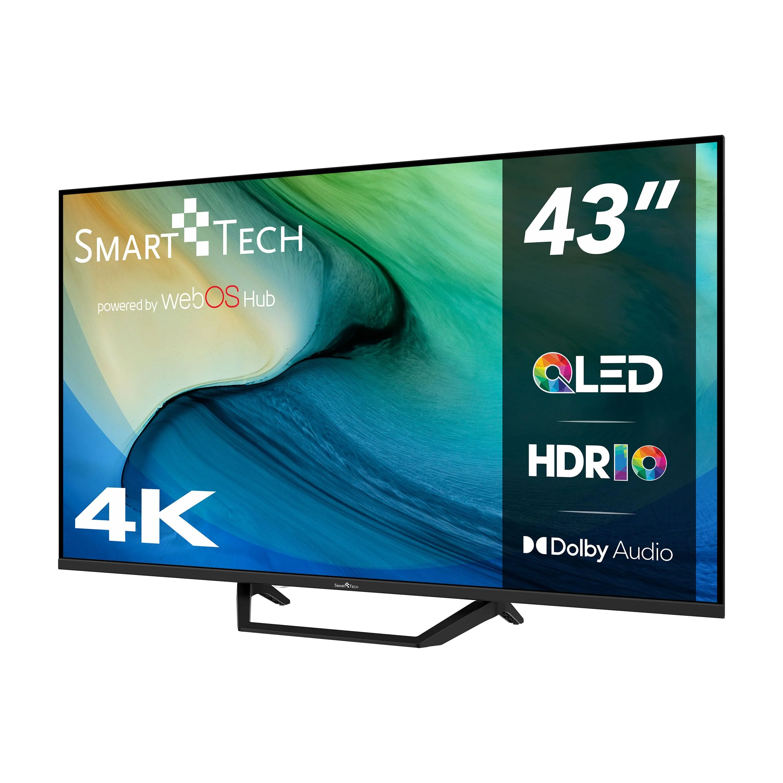 Smart Tech 43QW02V2, 43" (108 cm) 4K UHD QLED Smart WebOS Fernseher, YouTube, Netflix, Prime Video, Disney+ - Image 4